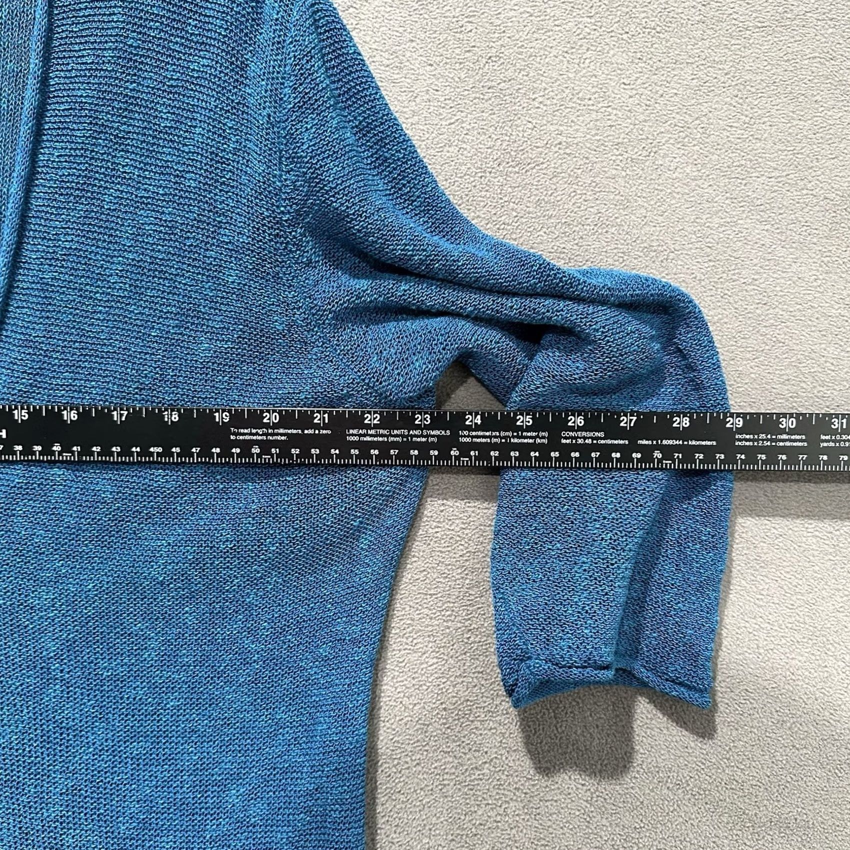 Coldwater Creek Coldwater Creek Cardigan Sweater Womens XL Blue Open Knit Button Linen Blend GUC Size XL / US 12-14 / IT 48-50 - 7 Thumbnail