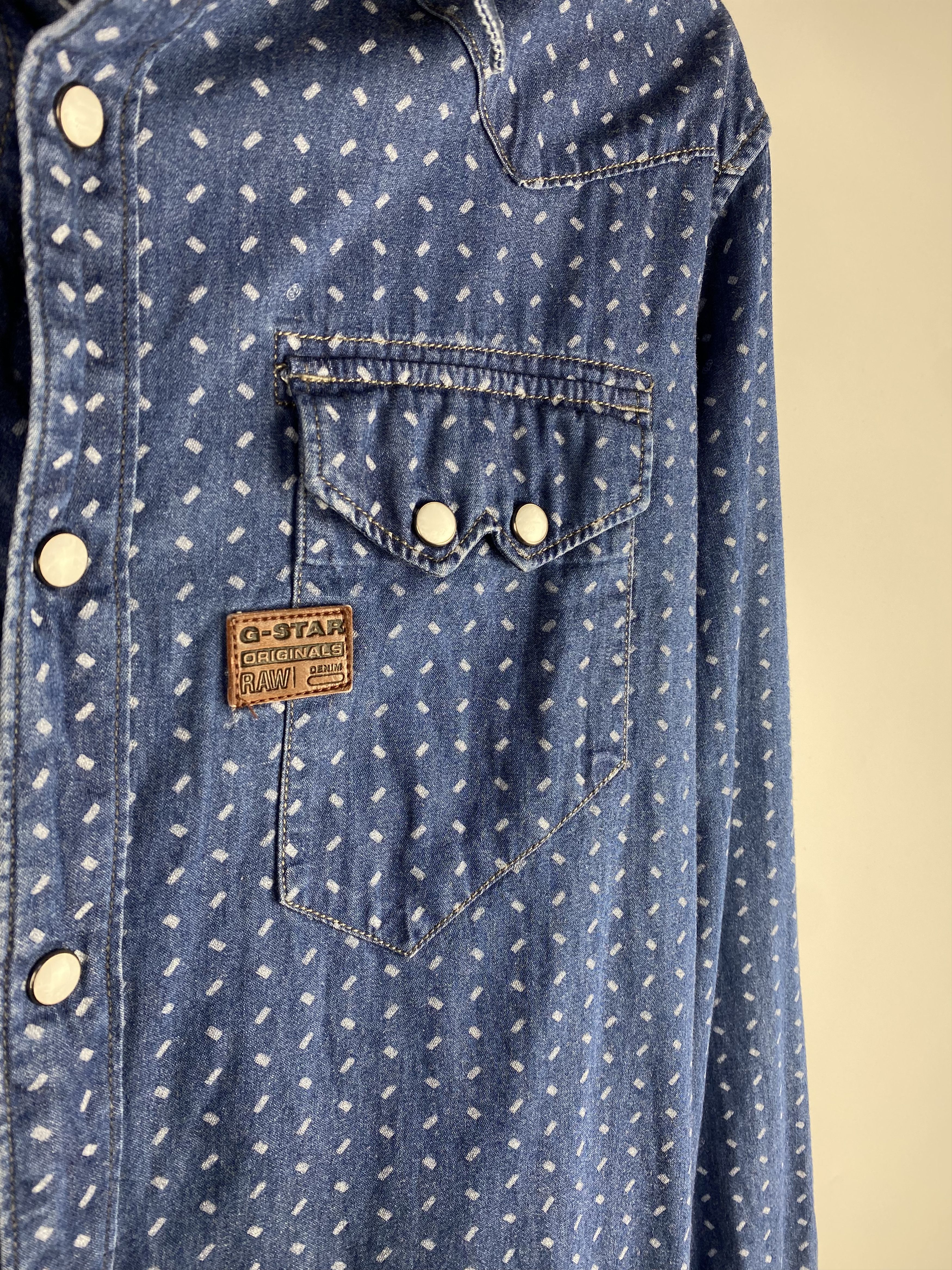 G-Star G Star Button Western Long Sleeve Shirt Size US M / EU 48-50 / 2 - 5 Thumbnail