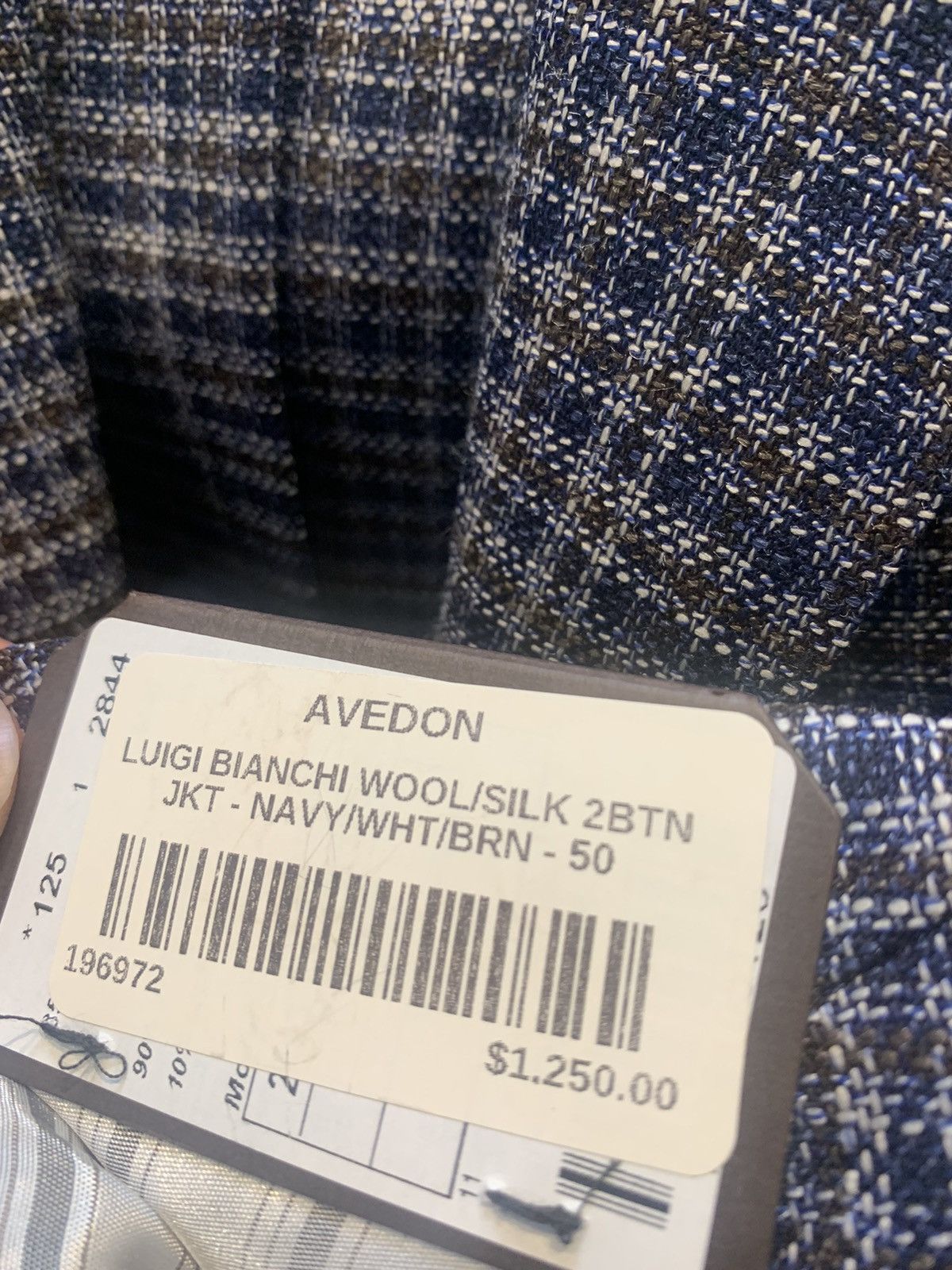 L.B.M. 1911 Luigi Bianchi Wool/Silk 2 Button Jacket Size 50R - 2 Thumbnail