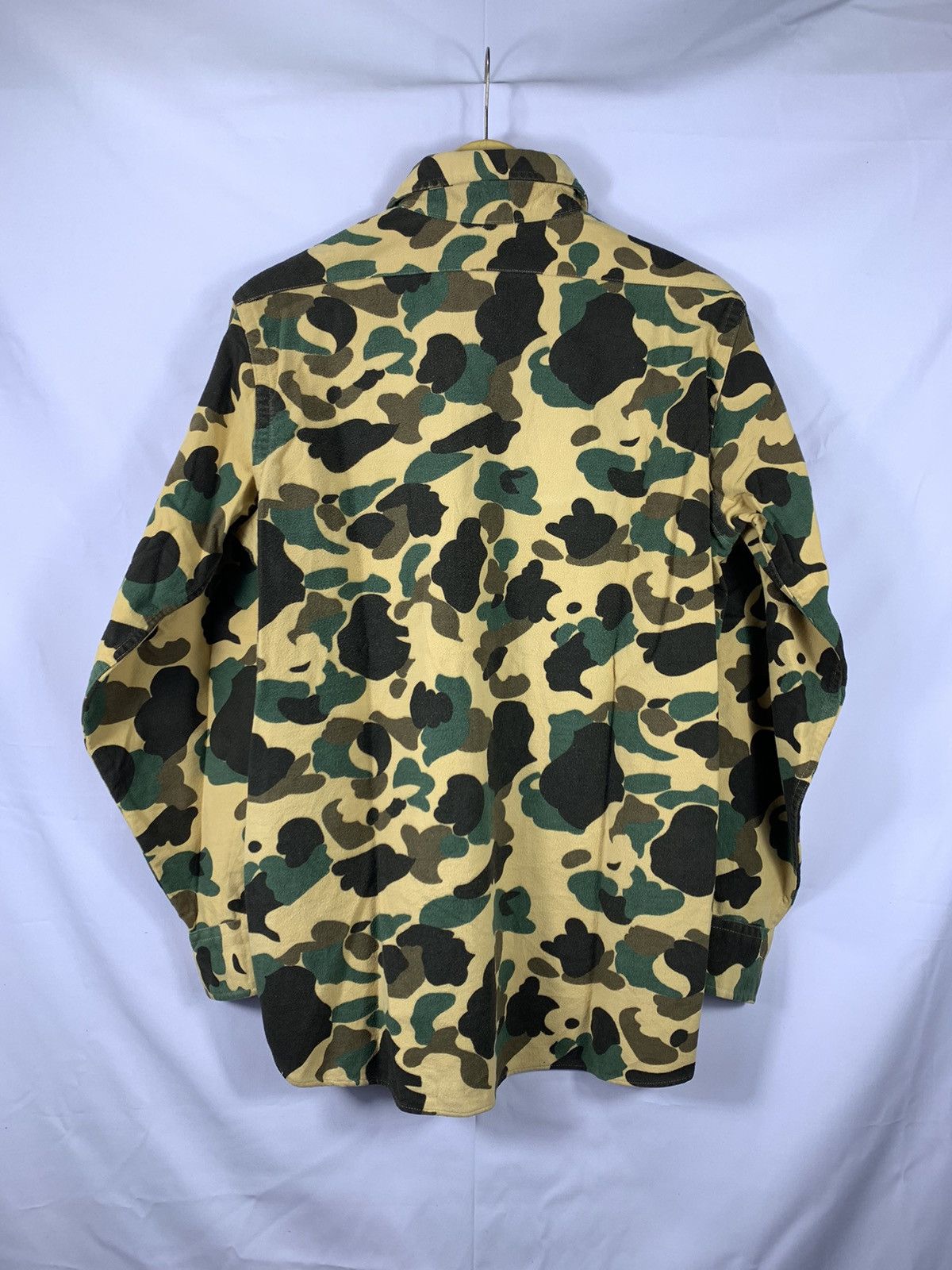 45rpm × Japanese Brand × Vintage LL Bean Camo Cotton Button Shirt Size US L / EU 52-54 / 3 - 2 Thumbnail