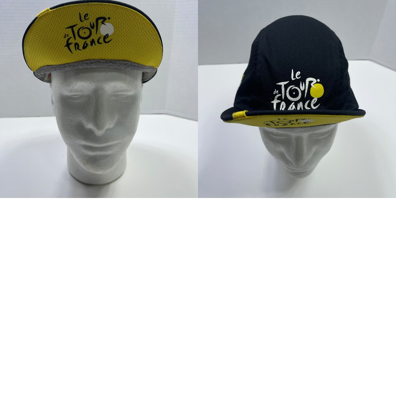 Vintage Headsweats Le Tour de France 3 Panel Cycling Hat Cap Black Lightweight 1 Size Adjustable Mens Hat Size ONE SIZE - 8 Thumbnail