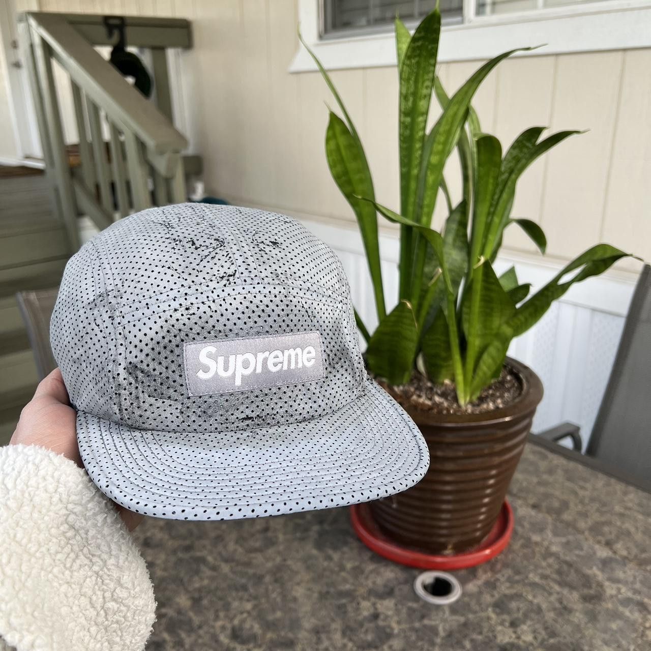 Supreme × Vintage Supreme SS16 Perforated Reflective Camp Cap Grey 3M Size ONE SIZE - 3 Thumbnail