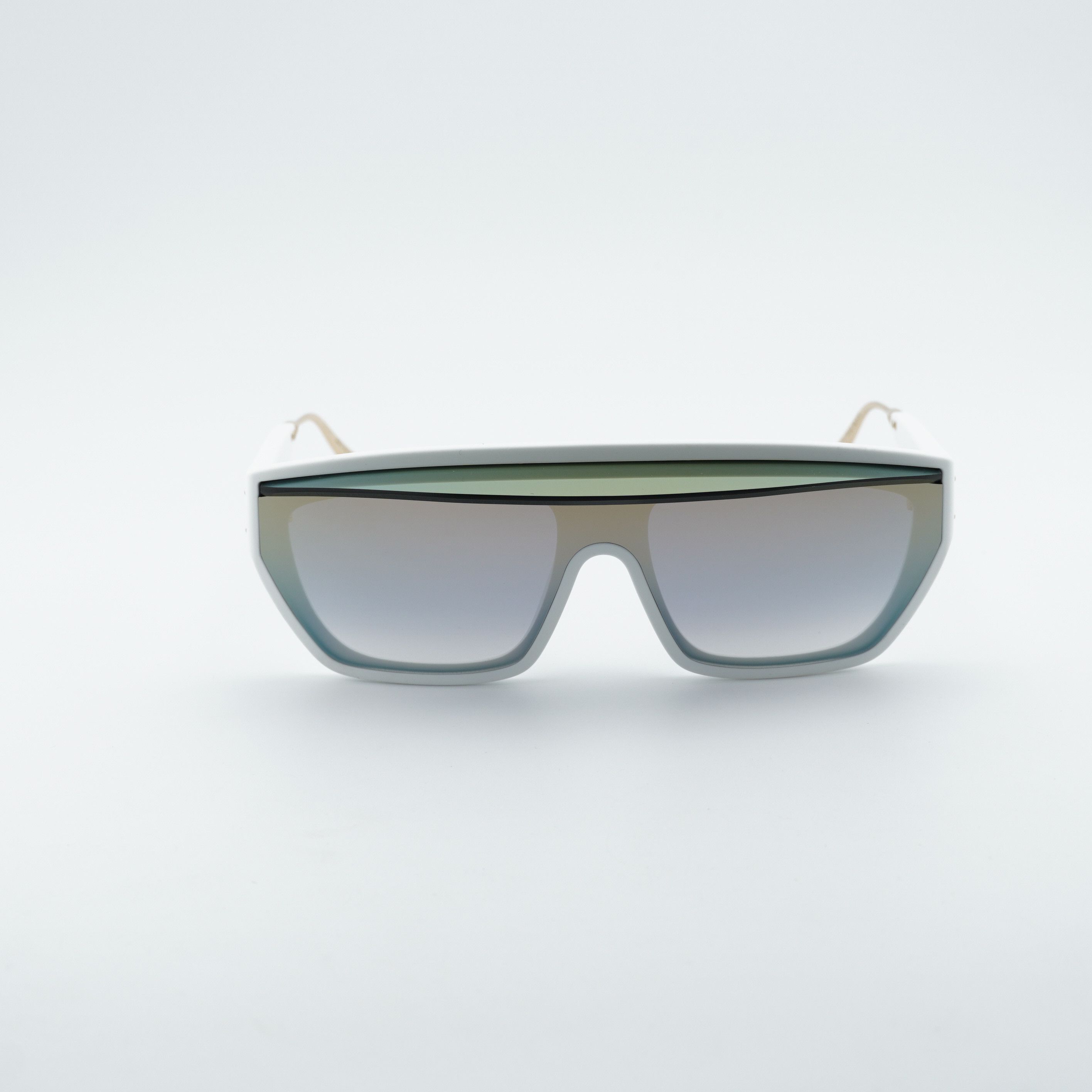 Dior Dior DIORCLUB M7U 51A5 Sunglasses White Shield Frame Size ONE SIZE - 8 Thumbnail