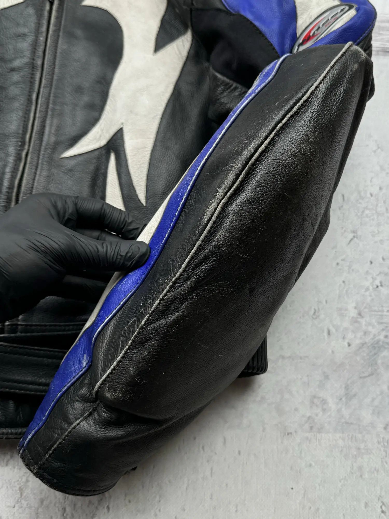 Vintage Riossi Racing Vintage Leather Moto Jacket A732D15(351) Size US M / EU 48-50 / 2 - 5 Thumbnail