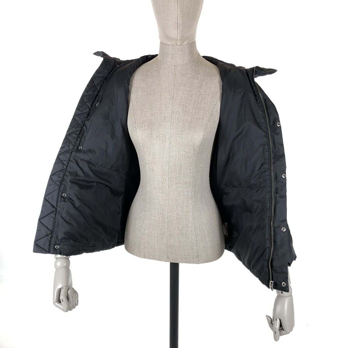 Jean Paul Gaultier Junior GAULTIER Logo Black Polyester Parka Puffy Coat Full-Zip Jacket Size XXS / US 00 / IT 34 - 11 Thumbnail