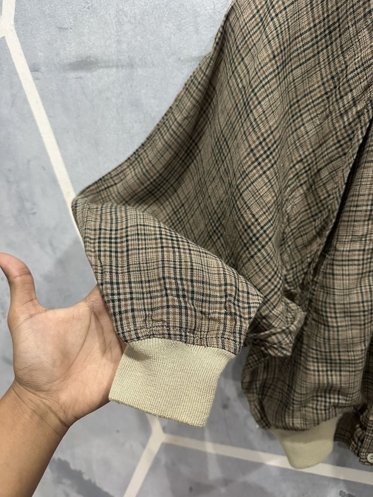 Tete Homme Tete Homme Katoh Kazutaka Plaid Bomber Zipper Jacket Size US L / EU 52-54 / 3 - 9 Thumbnail