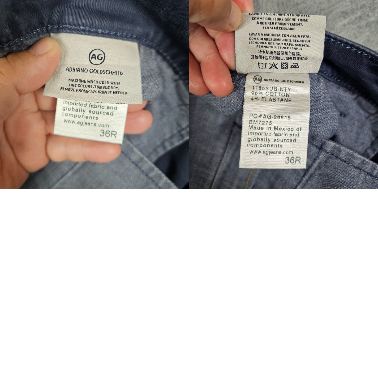 Altea AG Adriano Goldschmied Men’s Teal Blue Cotton Pockets Short Size 36R Size US 36 / EU 52 - 8 Thumbnail