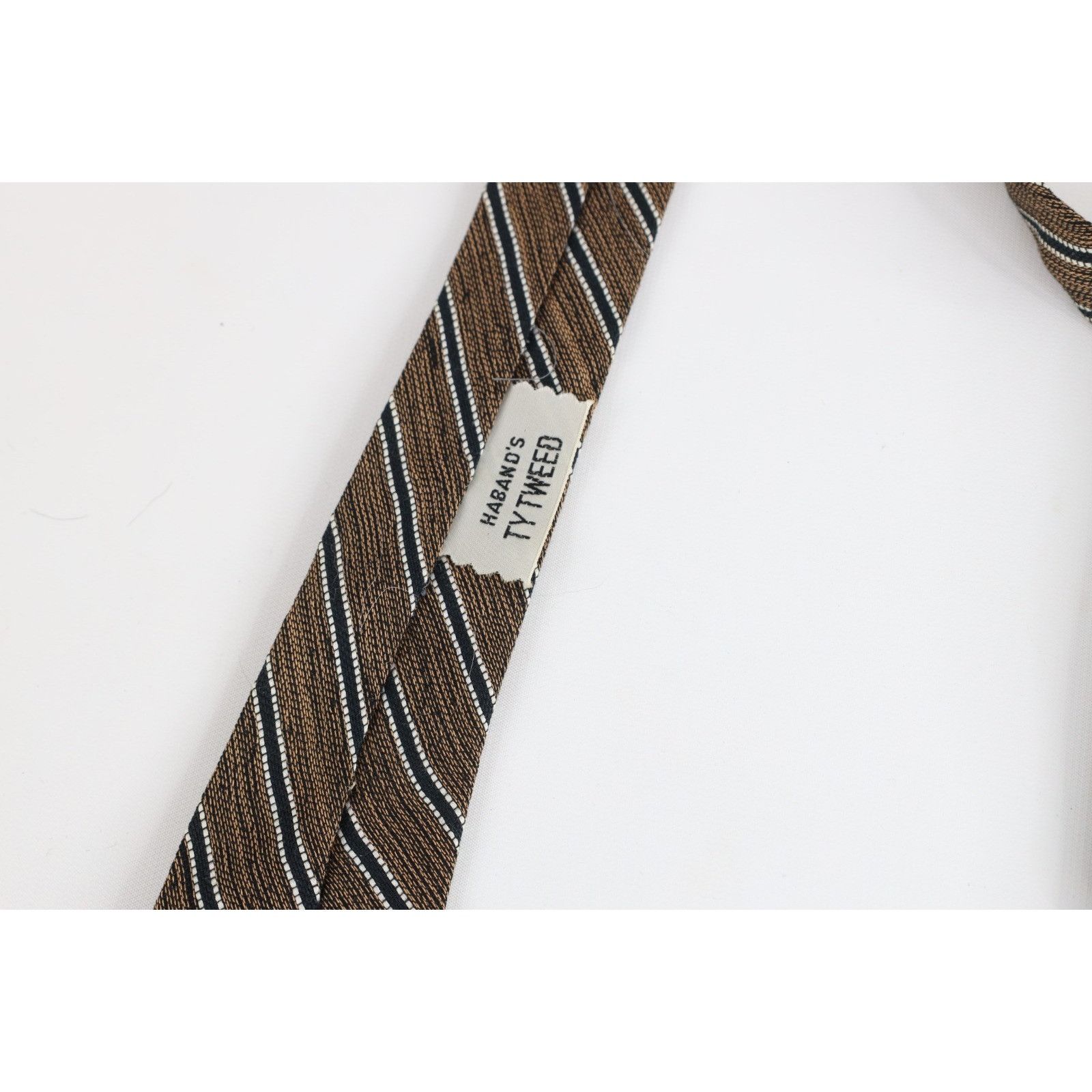 Vintage Vintage 60s Rockabilly Wool Tweed Knit Skinny Neck Tie Size ONE SIZE - 4 Thumbnail