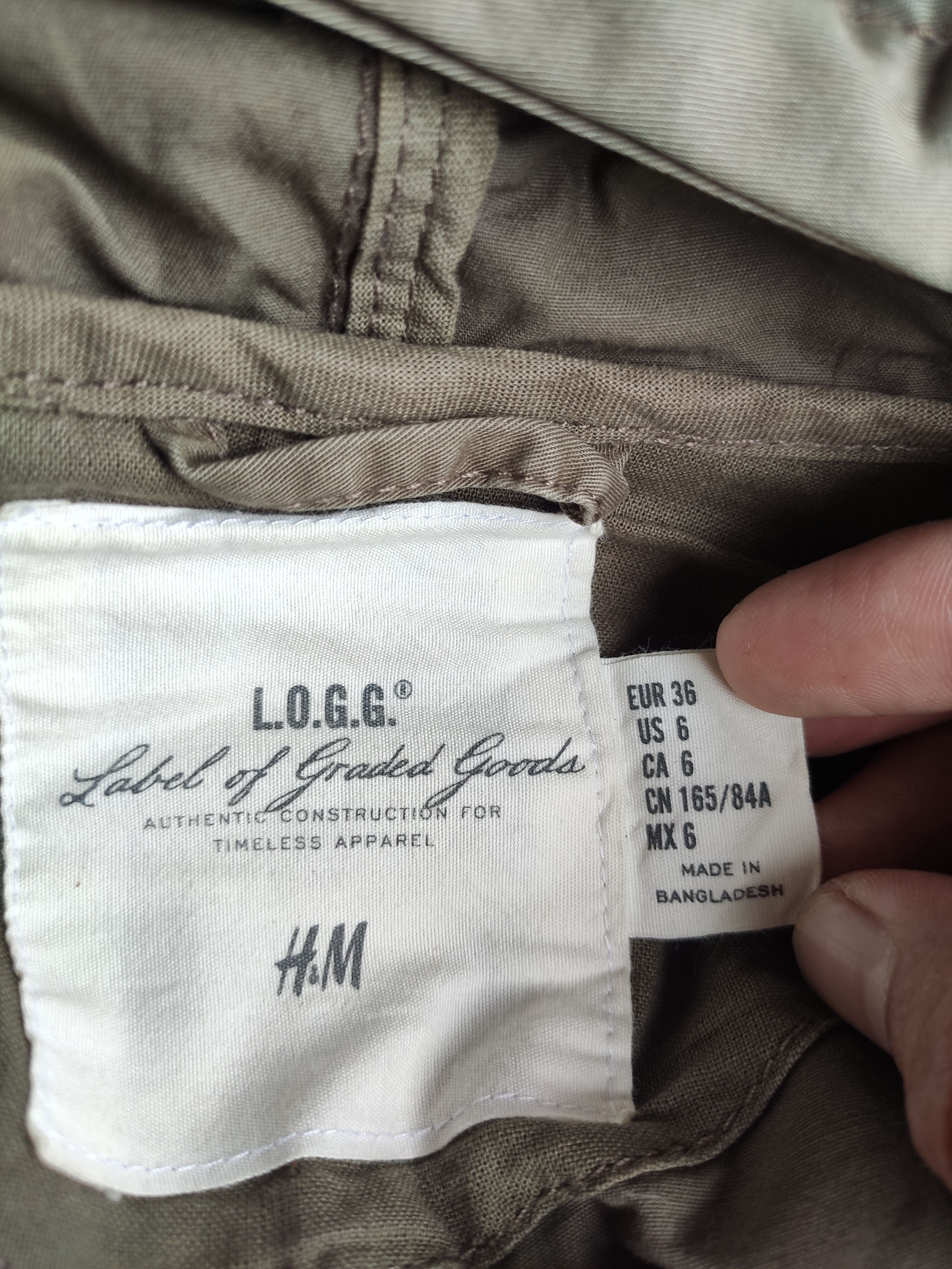 H&M LOGG X H&M parkas army Size US M / EU 48-50 / 2 - 11 Thumbnail