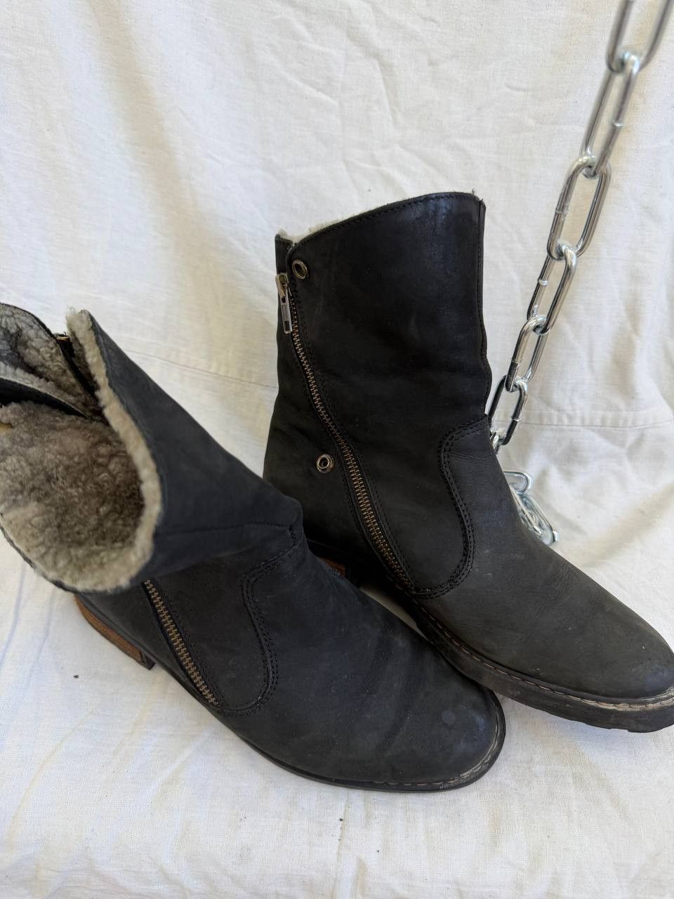 A.S.98 Avant-Garde Leather Suede 14th Addiction Style Ankle Zip Size US 5 / IT 35 - 4 Thumbnail