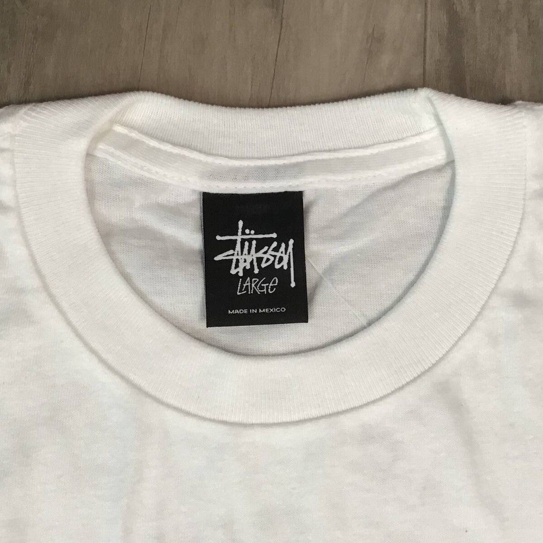 Bape × Stussy BAPE × STUSSY Silver Glitter SKULL LOGO T-shirt APE NIGO Size US L / EU 52-54 / 3 - 7 Thumbnail