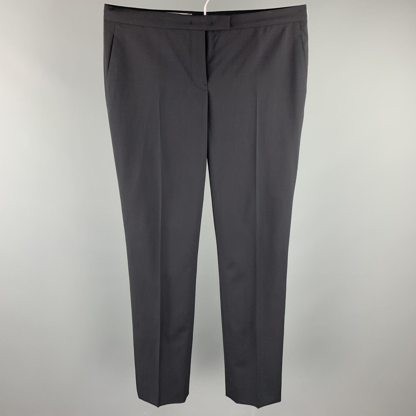 Jil Sander JIL SANDER Size 6 Black Straight Leg Dress Pants Size 28" / US 6 / IT 42 - 1 Thumbnail