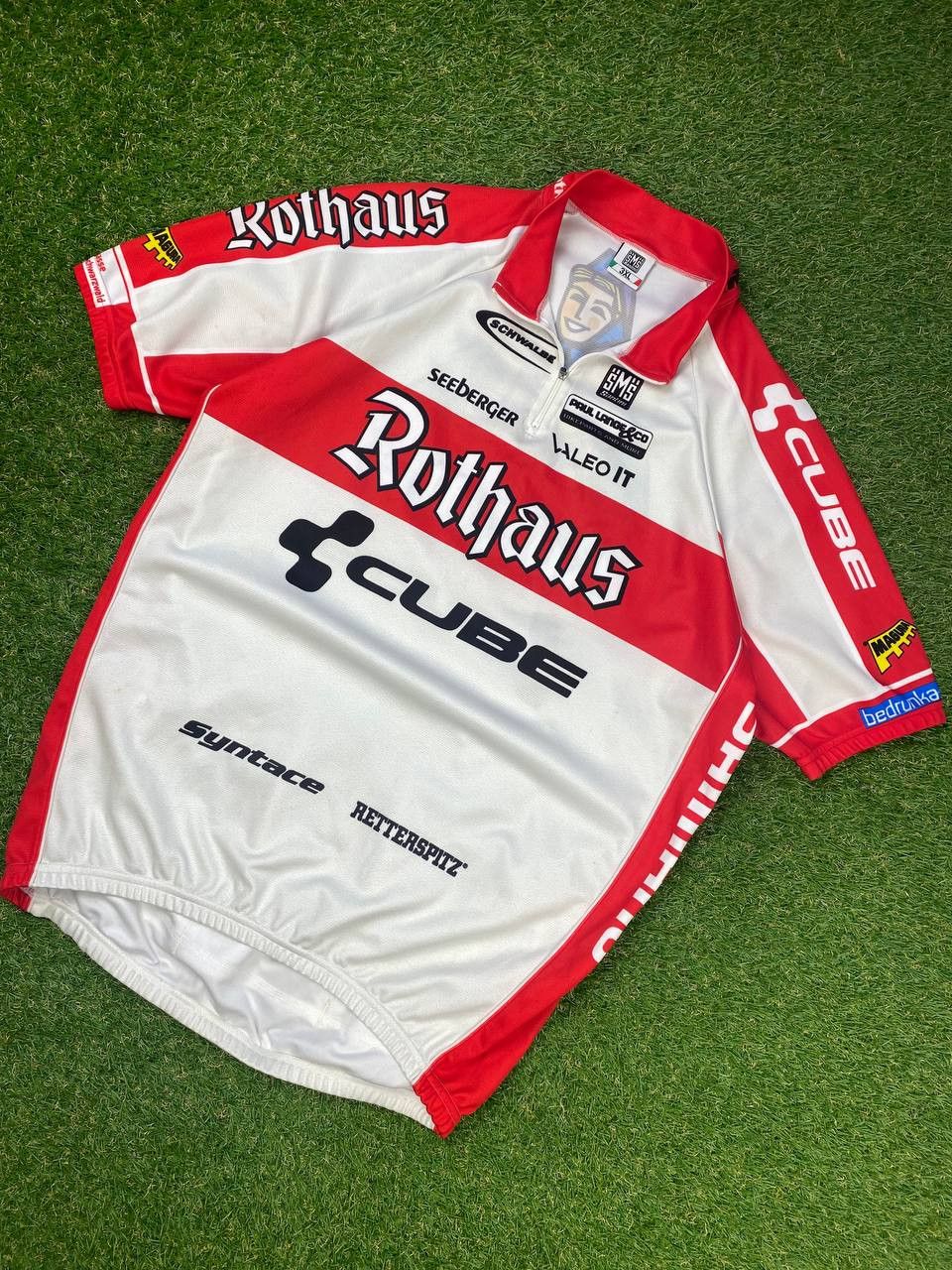 Maillot Cycliste Vintage Agu Colnago Rabobank – Taille 5 / XL – Années 90