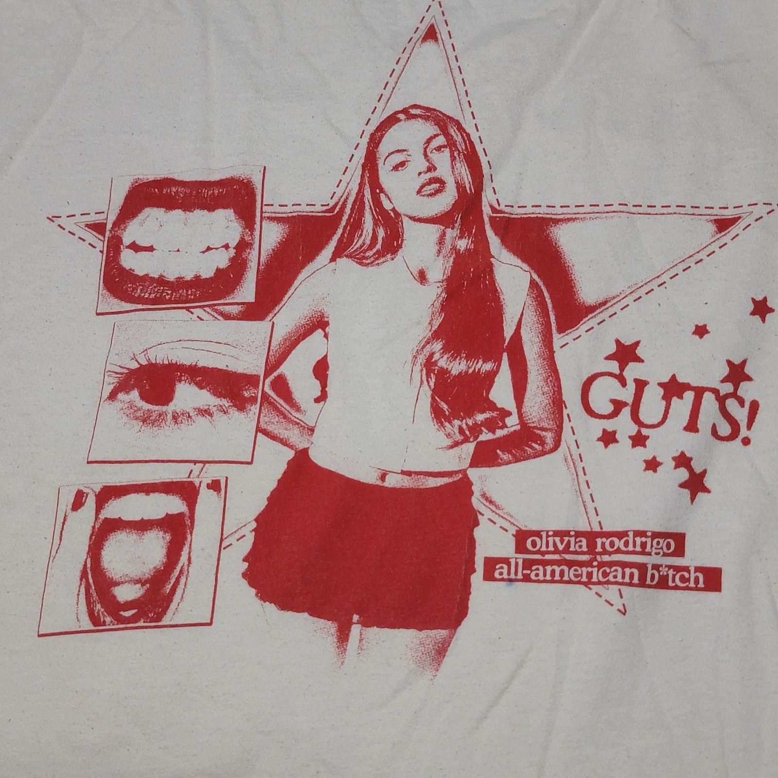 Other Olivia Rodrigo Unisex Tee "GUTS! All American B*tch" -Large* Size L / US 10 / IT 46 - 2 Thumbnail