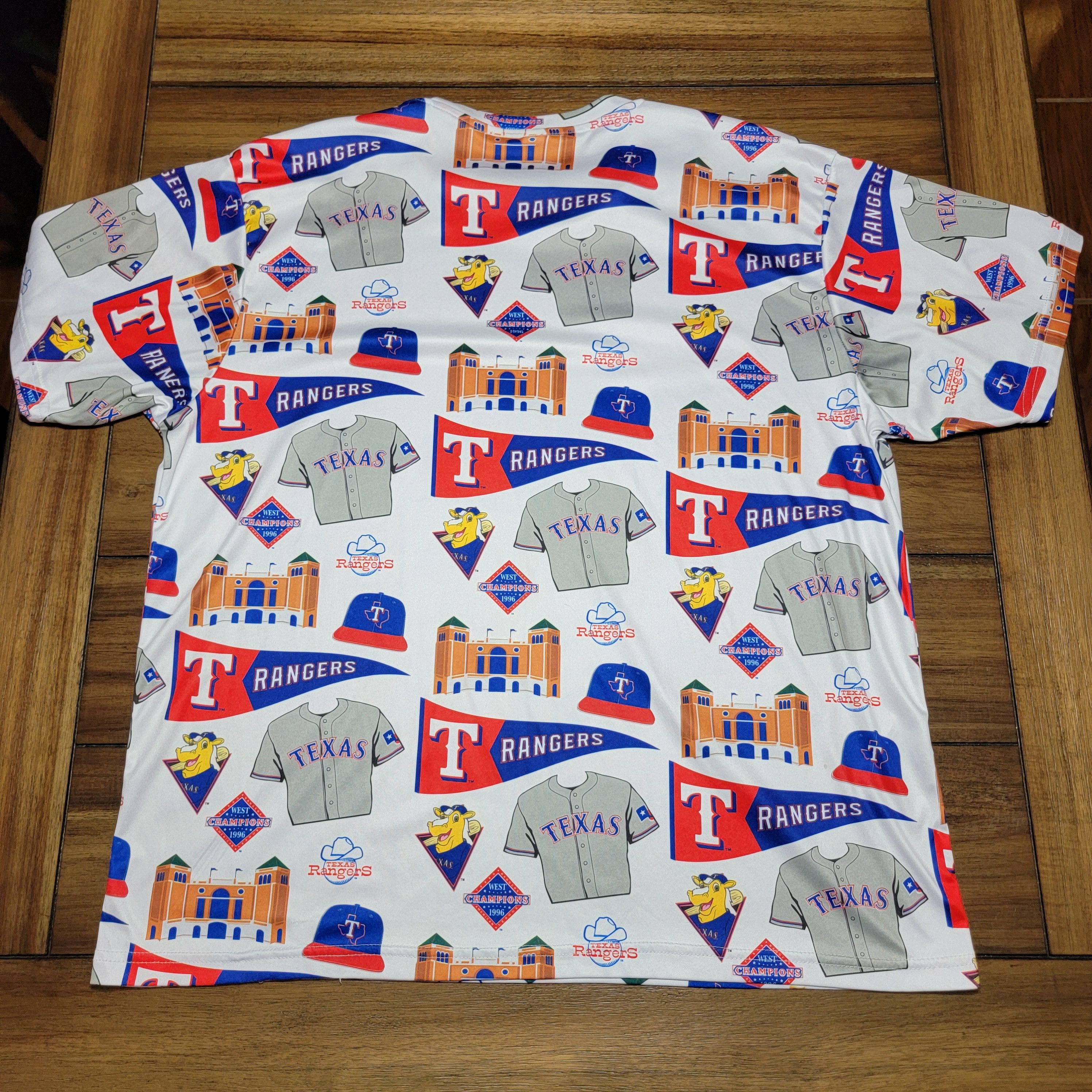 Other Texas Rangers SS White Unisex Tee All Over Graphics Size US XL / EU 56 / 4 - 4 Thumbnail