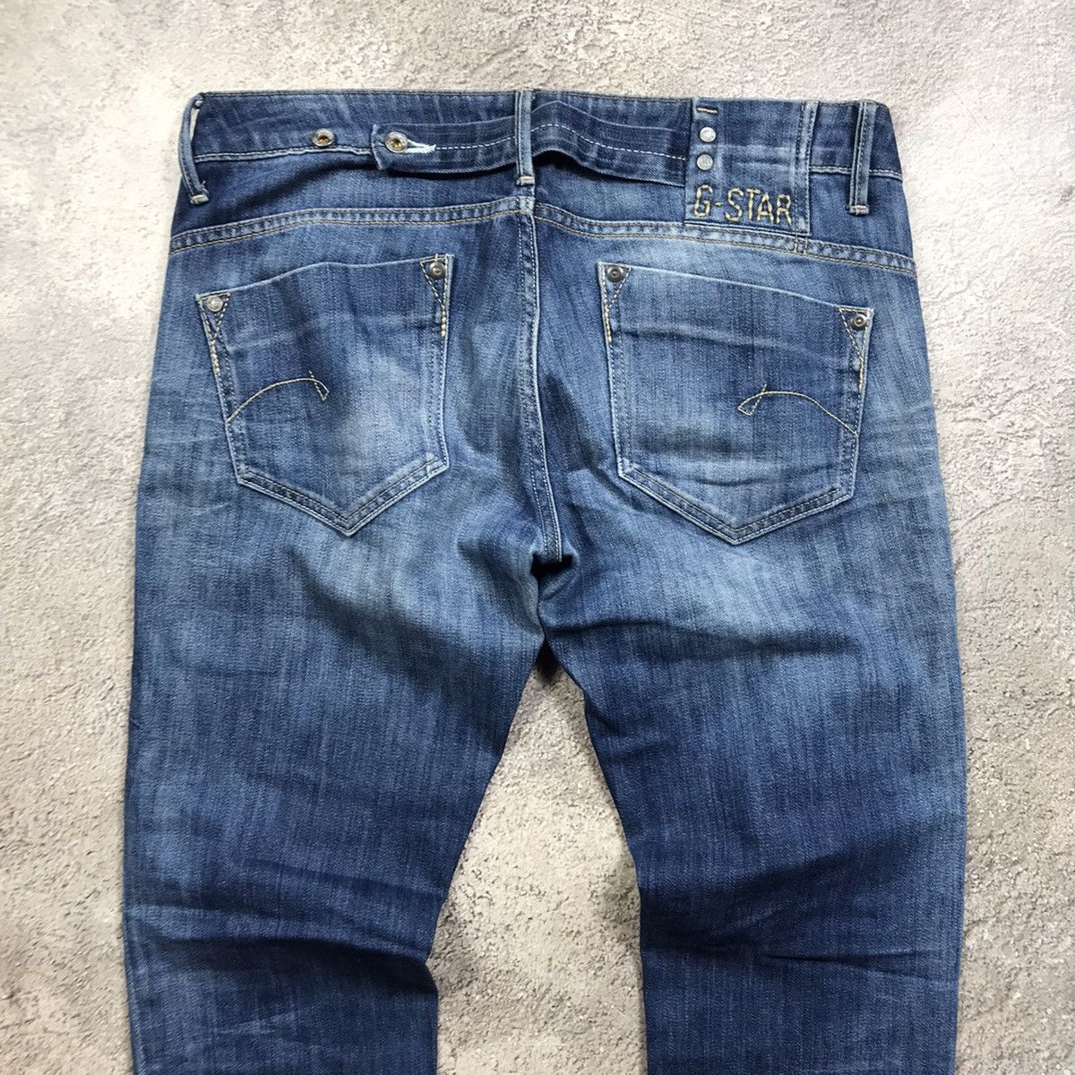 G-Star Vintage G-Star Japan 90s Distressed Low Rise Flared Jeans Size US 32 / EU 48 - 6 Thumbnail