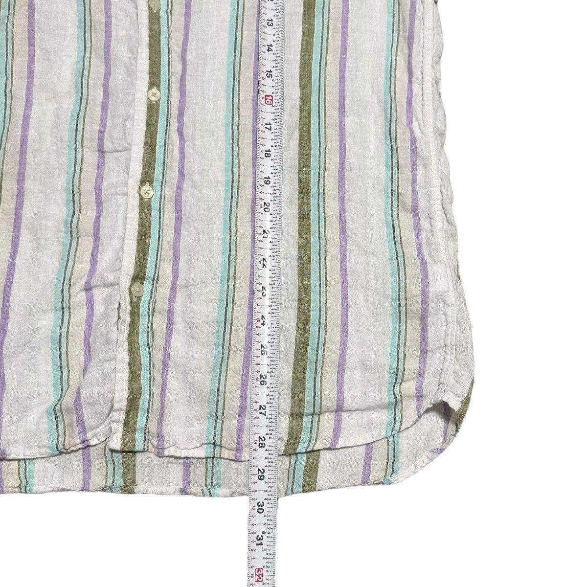 Vineyard Vines Vineyard Vines Linen Striped Casual Button Up Shirt Men's L Size US L / EU 52-54 / 3 - 8 Thumbnail