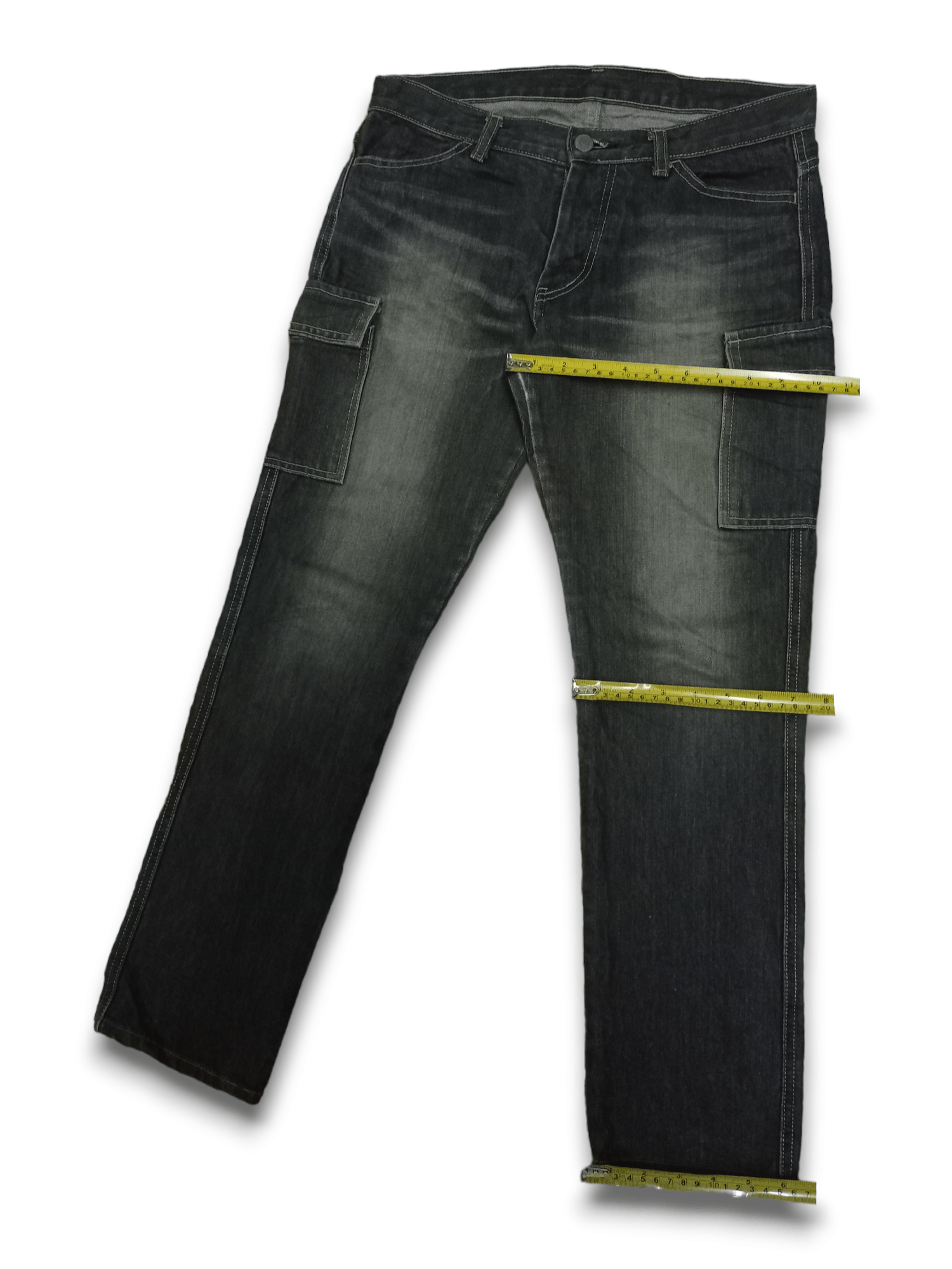 Japanese Brand SALES 🔥 Vintage Japanese Brand Cargo Denim Pants Size US 31 - 11 Thumbnail