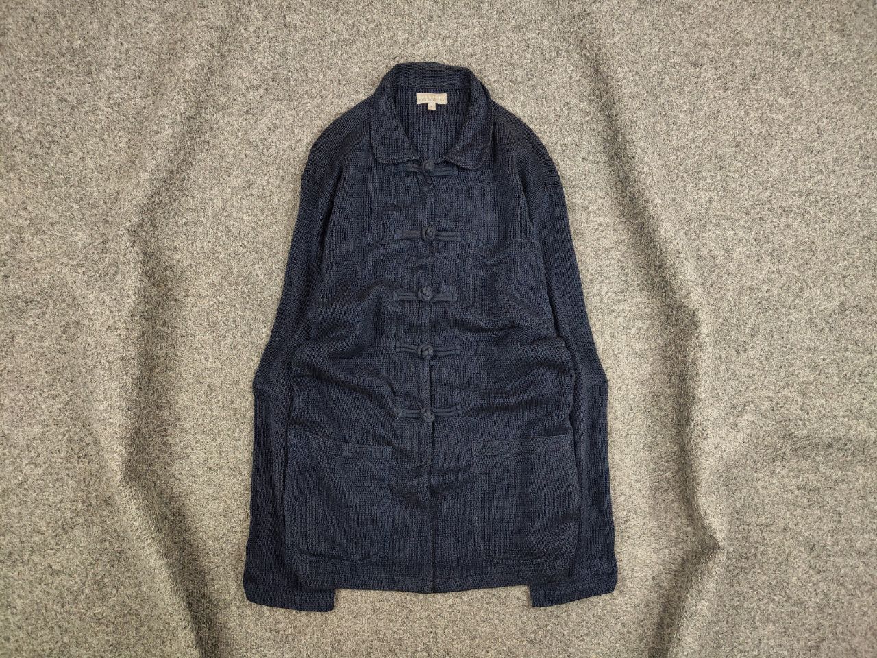 Japanese Brand Vintage 90's japanese Blue Cotton Pocket overshirt Jacket Size US M / EU 48-50 / 2 - 1 Thumbnail