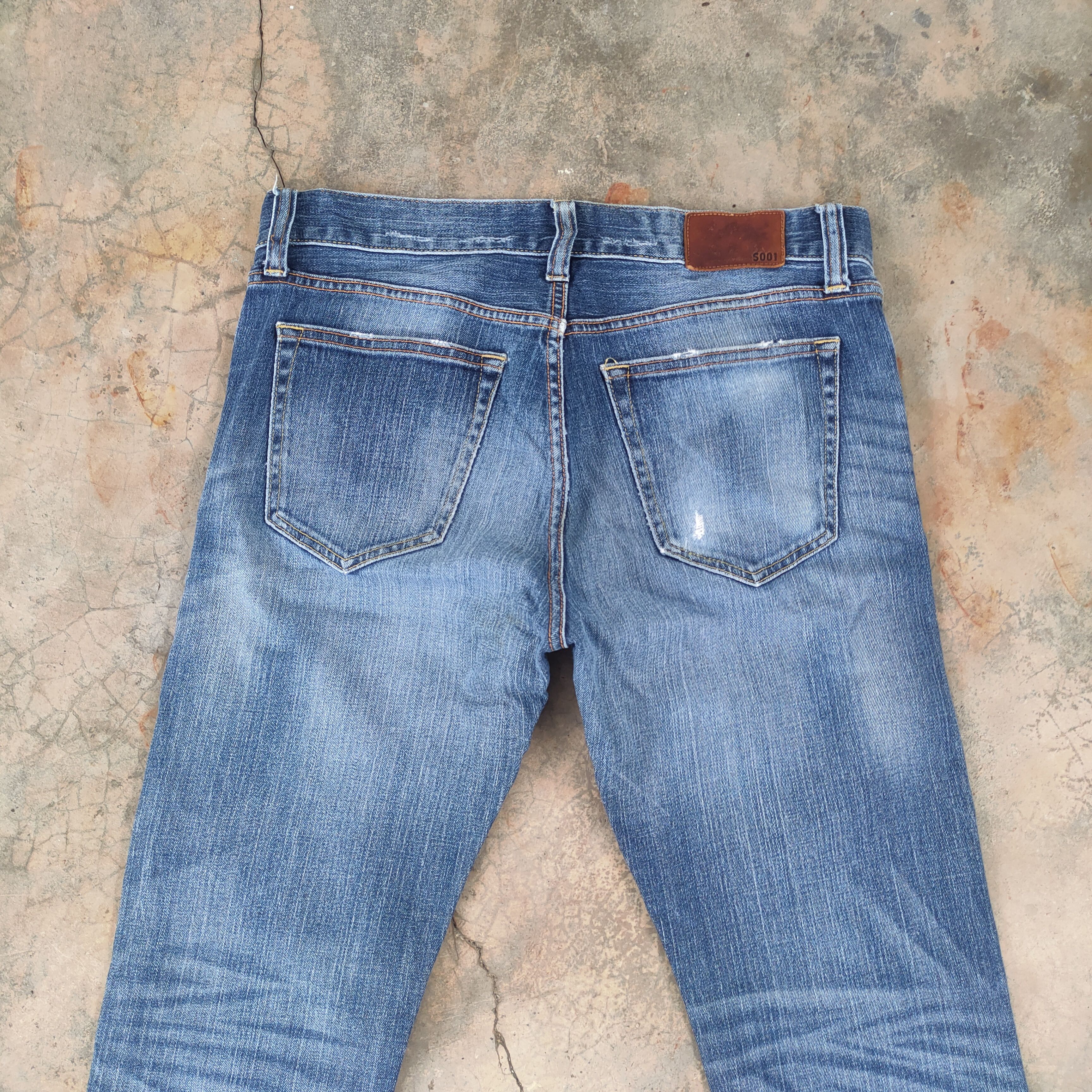 Japanese Brand × Jean × Vintage VINTAGE JAPANESE FADED DISTRESSED JEANS PANTS Size US 34 / EU 50 - 8 Thumbnail