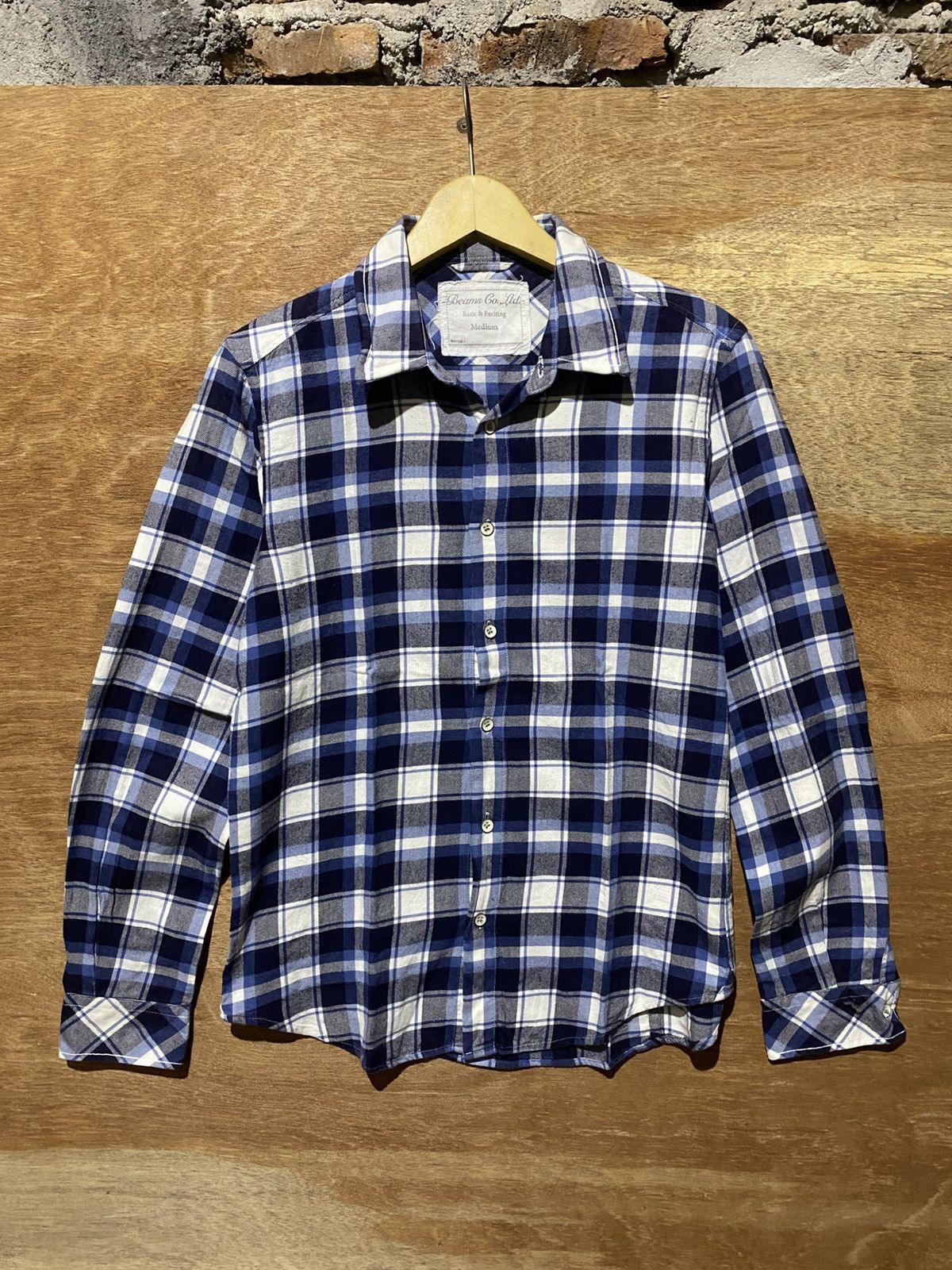 Beams Japan 💸BINDING OFFER💸 BEAMS JAPAN PLAID FLANNELSHIRT Size US M / EU 48-50 / 2 - 2 Thumbnail