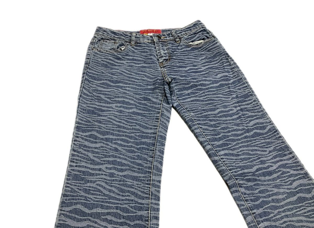 Hysteric Glamour × Japanese Brand × Seditionaries 🔥Sick Y2K Pantomine Flared Denim Tiger Printed Size US 29 - 2 Thumbnail