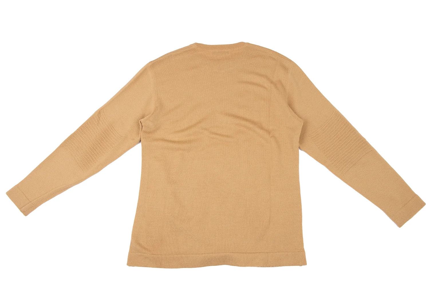 Issey Miyake Elbow Knit Wool Blend Pullover in Beige Size L Size US L / EU 52-54 / 3 - 7 Thumbnail