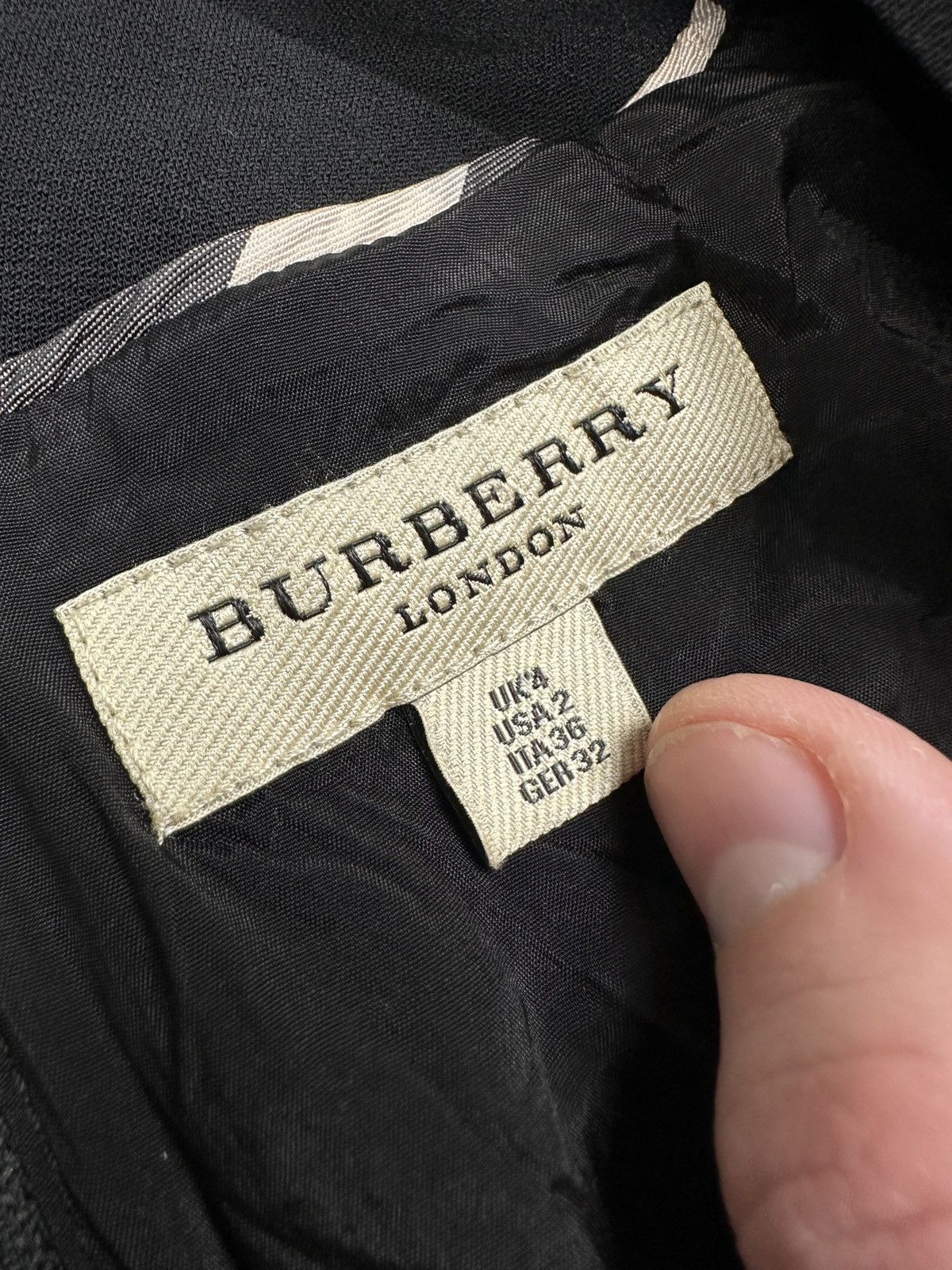 Burberry Burberry London Black Draped Viscose Luxury Midi Dress 00s Size S / US 4 / IT 40 - 9 Thumbnail