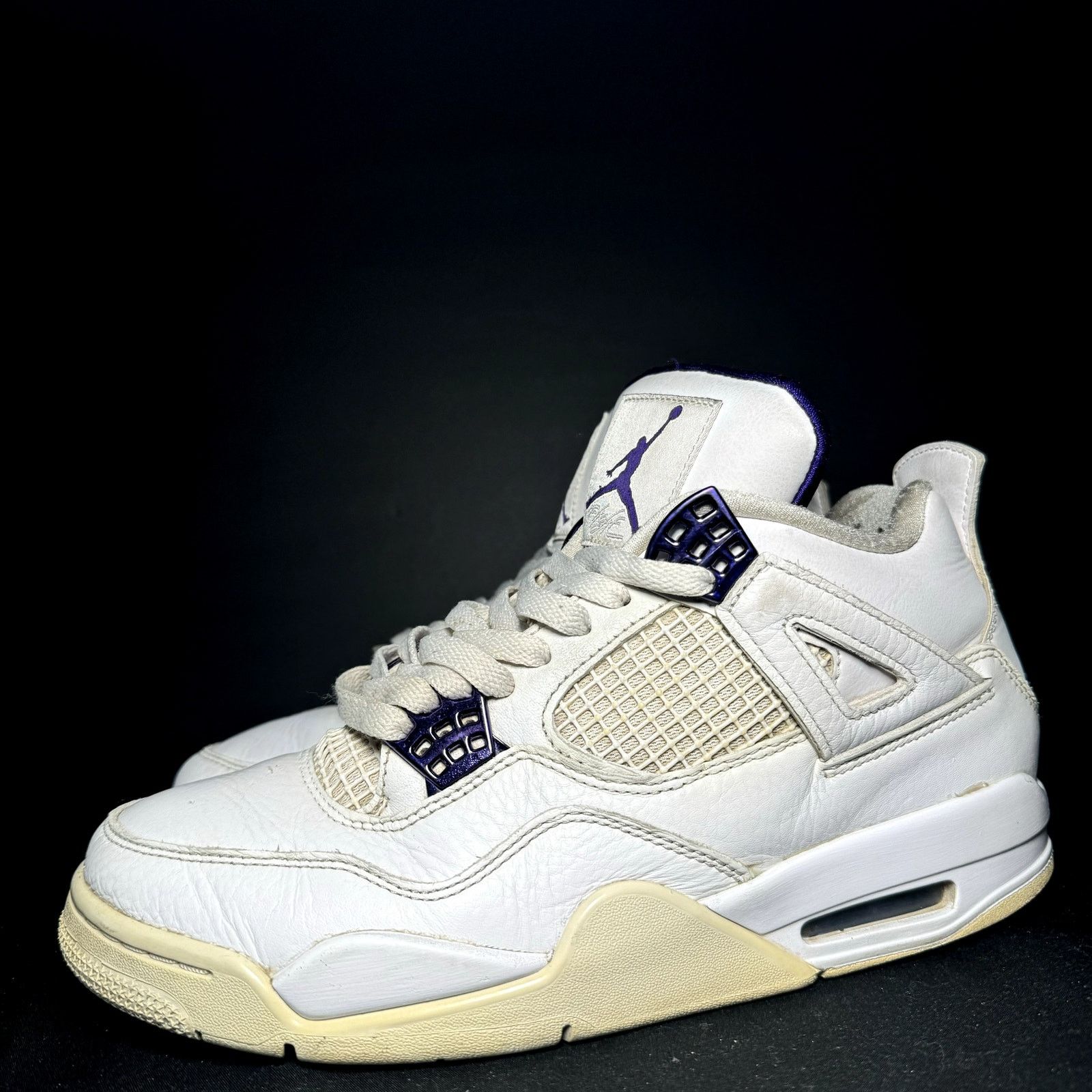 Jordan Brand × Nike Size 8 - Nike Air Jordan 4 Retro Purple Metallic Men's Shoes Size US 8 / EU 41 - 9 Thumbnail