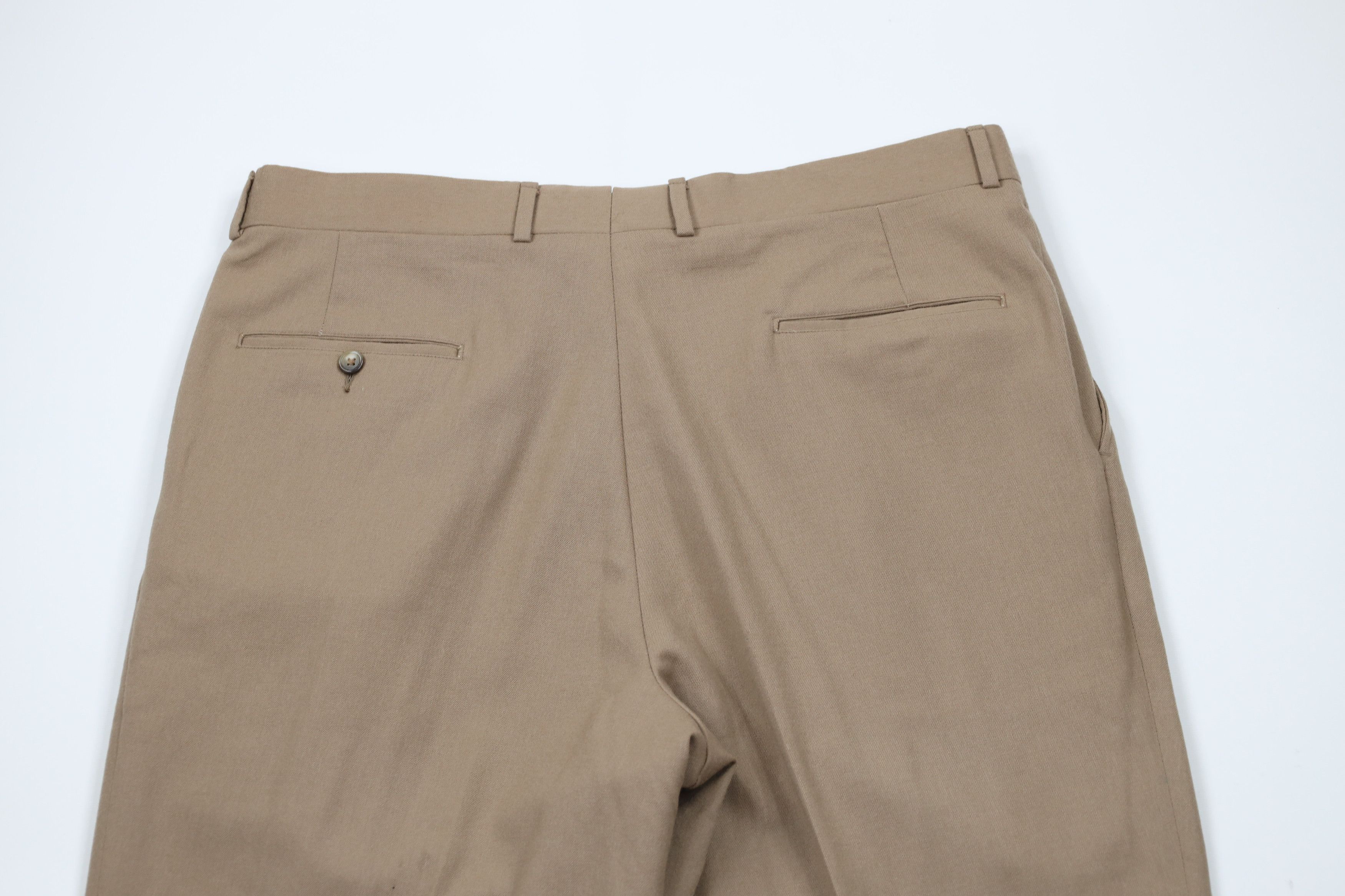 Vintage Vintage 70s Streetwear Heavy Wool Wide Leg Chino Pants USA Size US 36 / EU 52 - 5 Thumbnail