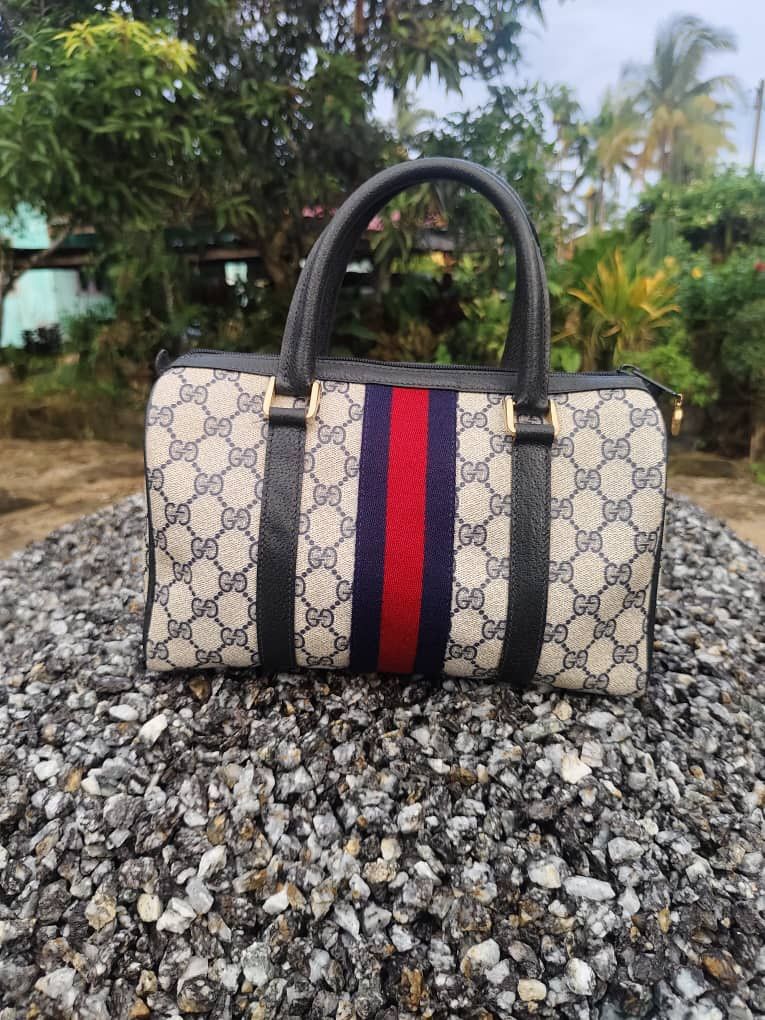 Gucci Authentic GUCCI Boston Speedy Monogram Handbag Size ONE SIZE - 2 Thumbnail