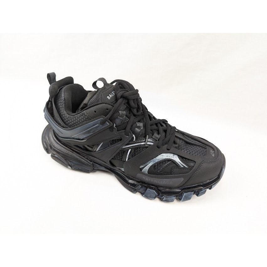 Balenciaga o1rshd1 Track Low-Top Sneakers in Faded Black Size US 12 / EU 45 - 2 Thumbnail