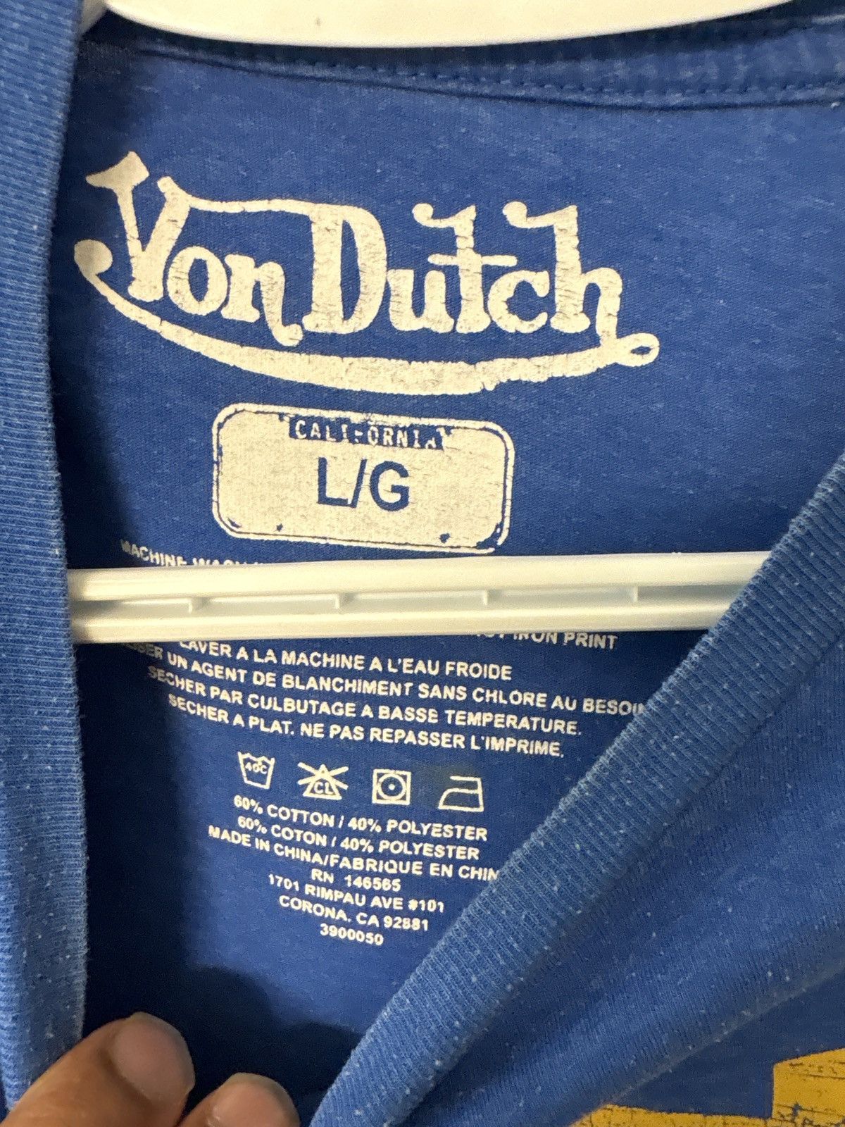 Von Dutch Von Dutch Blue tee Size US L / EU 52-54 / 3 - 3 Thumbnail