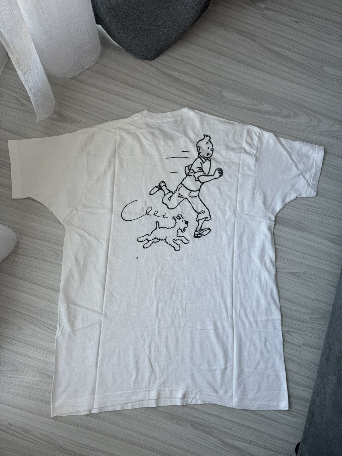 Cartoon Network 90s Vintage Tintin & Snowy Graphic Tee Classic Comics Size US XXL / EU 58 / 5 - 2 Thumbnail