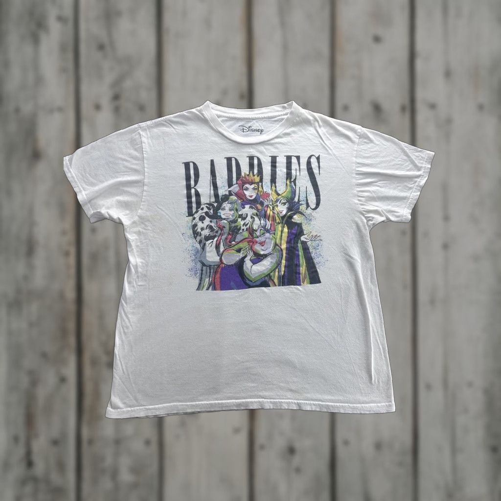 Disney Disney Villains T-Shirt Womens Large Crew Neck Short Sleeve Baddies Ursula Maleficent Cruella Graphic White Size XL / US 12-14 / IT 48-50 - 1 Thumbnail