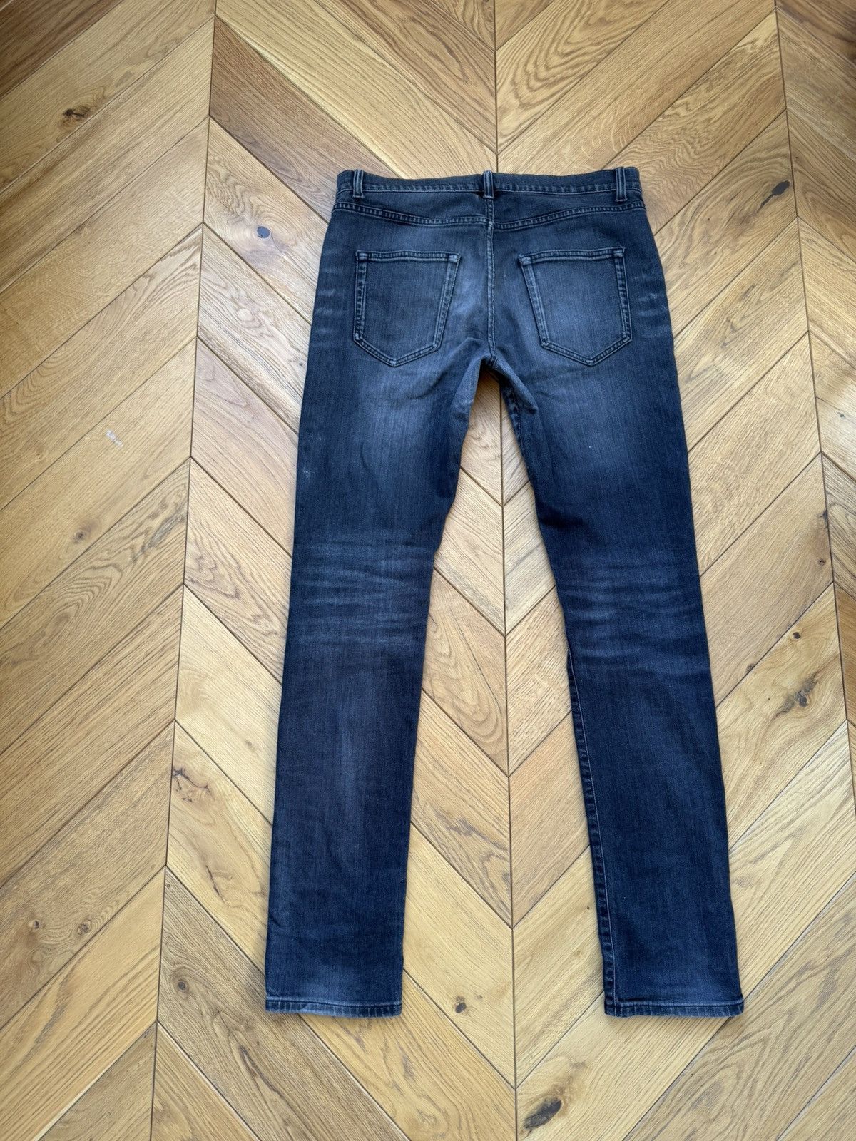 Saint Laurent Paris Saint Laurent Paris post Hedi black washed slim fit jeans Size US 32 / EU 48 - 3 Thumbnail