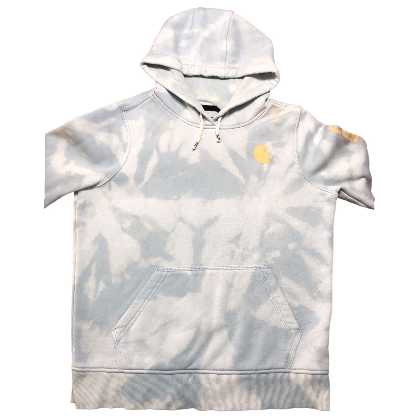 Carhartt VINTAGE Carhartt Womens M Blue Relaxed Pullover Hoodie Sweatshirt Acid Wash Tie Dye Size M / US 6-8 / IT 42-44 - 2 Thumbnail