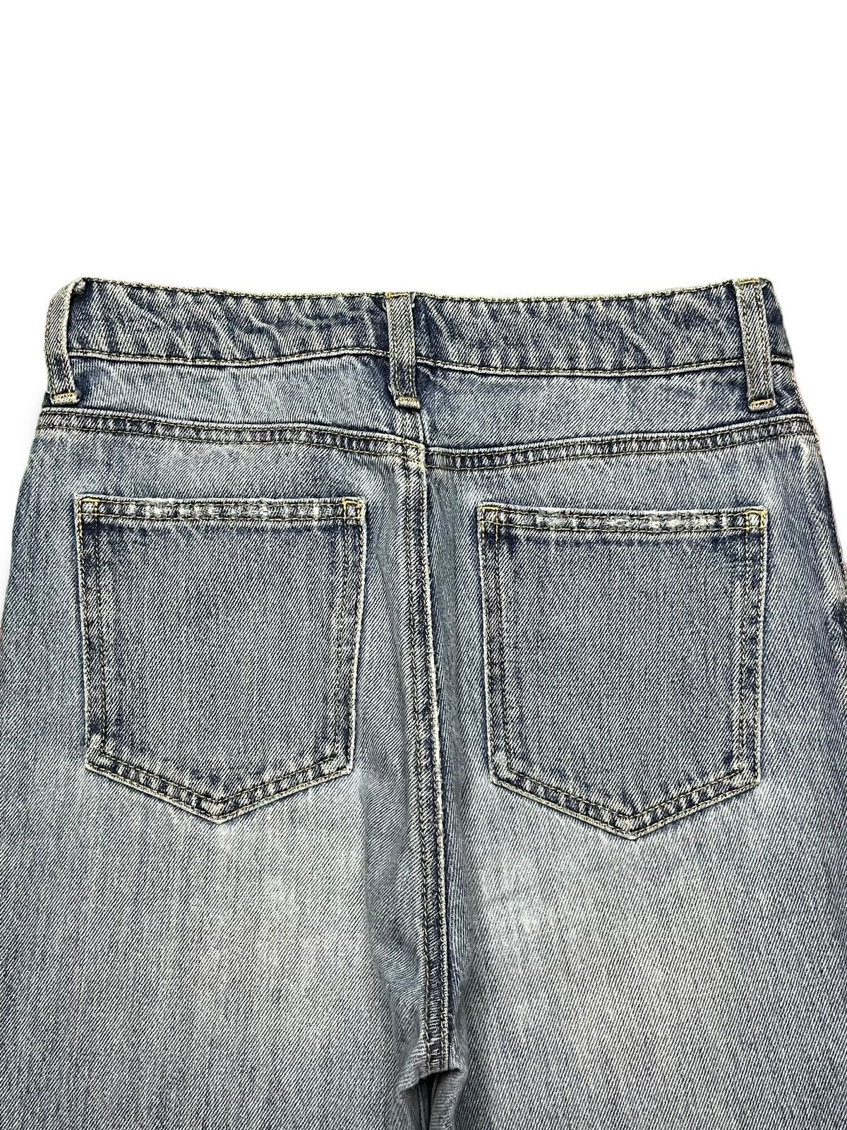 Japanese Brand SALES🔥Vintage Japanese Brand Blue Wash Distress Flare Jeans Size 26" / US 2 / IT 38 - 8 Thumbnail
