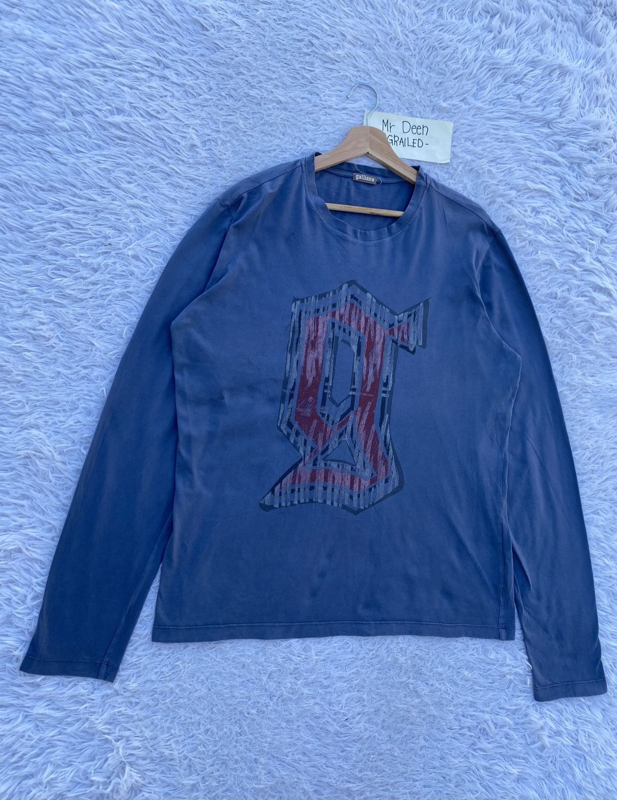 John Galliano Rare Vintage John Galliano Big Logo Printed Longsleeve Tee Size US L / EU 52-54 / 3 - 2 Thumbnail