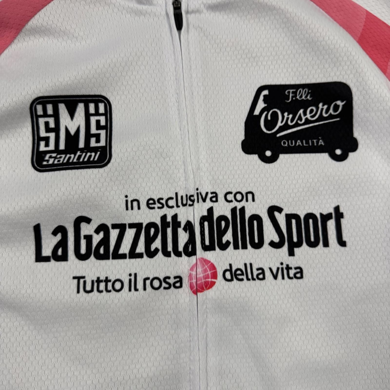 Santoni SMS Santini Cycling Jersey La Gazzetta dello Sport Size M / US 6-8 / IT 42-44 - 2 Thumbnail