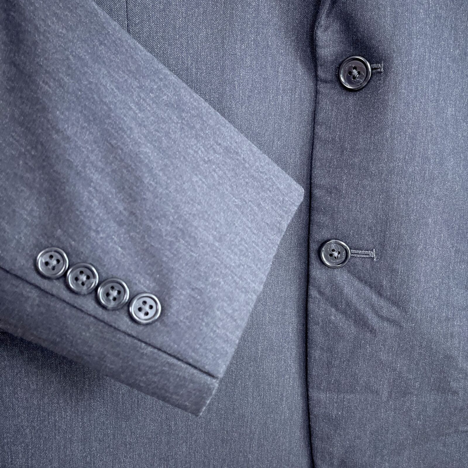 Jos. A. Bank Jos A Bank Signature Wool Suit Charcoal Mens 40S Size 40S - 4 Thumbnail