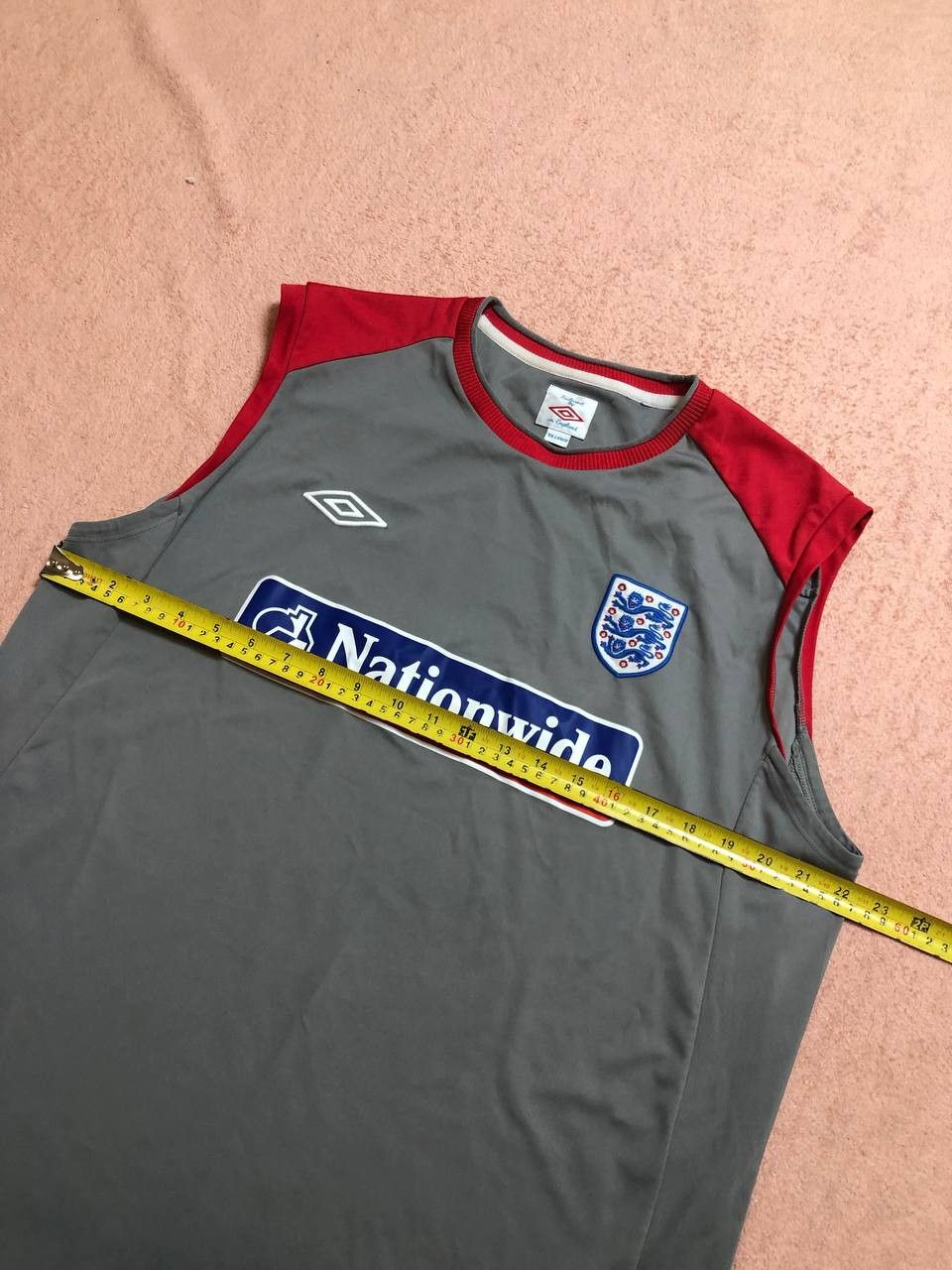 Umbro ENGLAND Football Umbro Training Sleeveless Shirt Nationwide Size US XXL / EU 58 / 5 - 8 Thumbnail