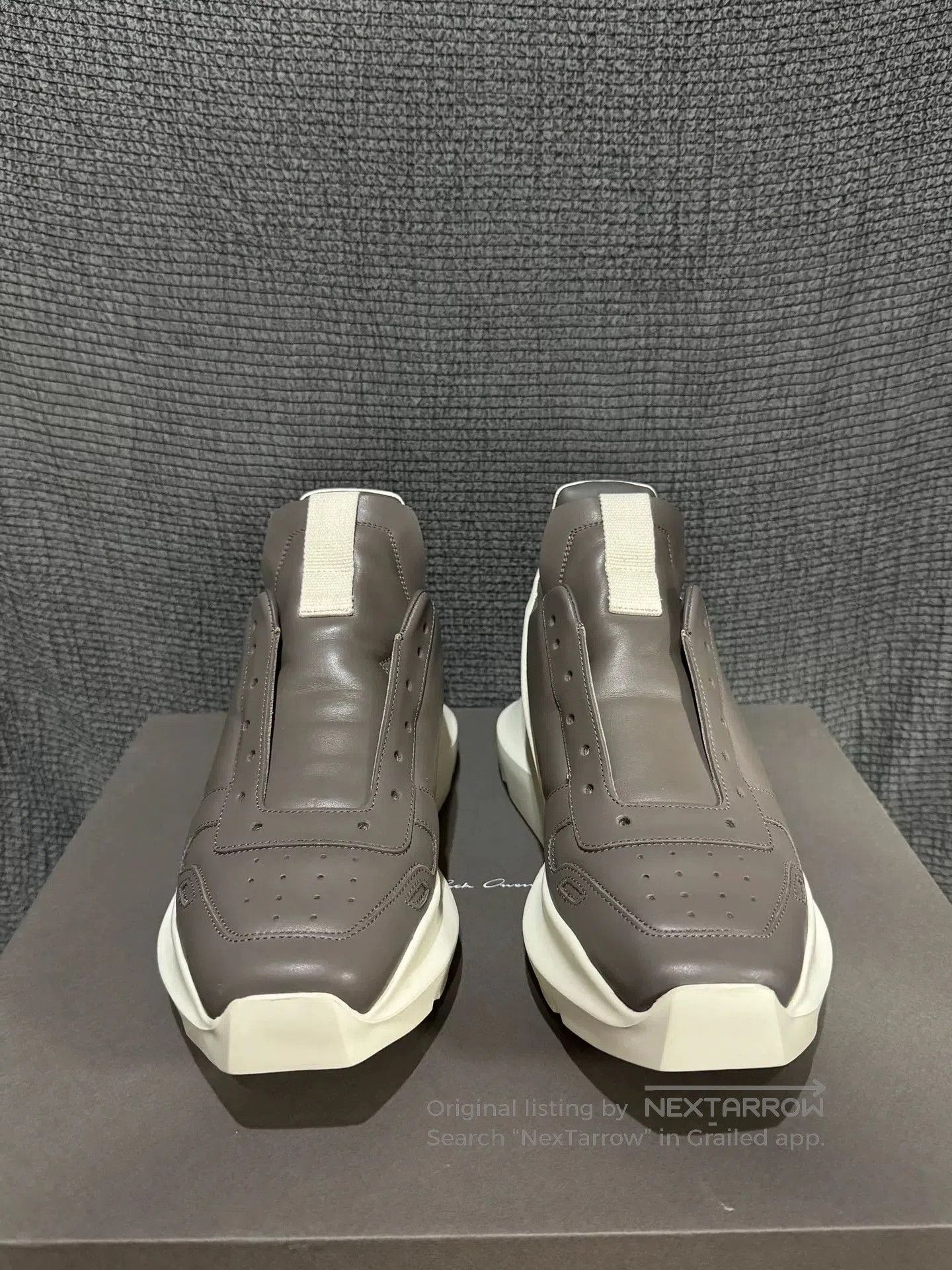 Rick Owens Rick Owens Beige Leather Sneakers. Size US 6 / EU 39 - 6 Thumbnail
