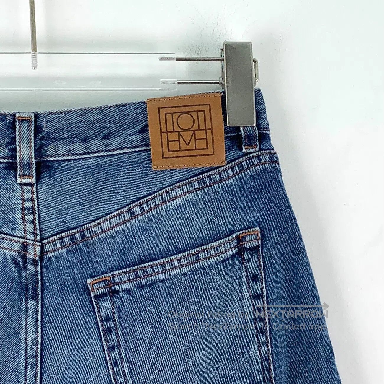 Other Toteme Blue Washed Logo Leather Patch Cotton Casual Jeans| Size US 30 / EU 46 - 5 Thumbnail