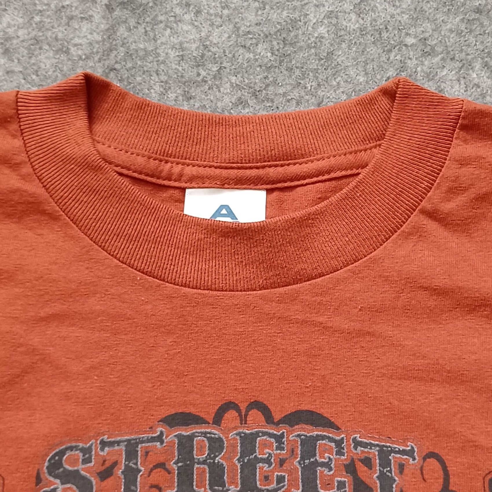 Rusty Alstyle Apparel & Activewear Shirt Mens M Orange Graphic Print Skull Metal Music Vintage Rust Orange Street Vibrations Reno Shirt Size US M / EU 48-50 / 2 - 7 Thumbnail