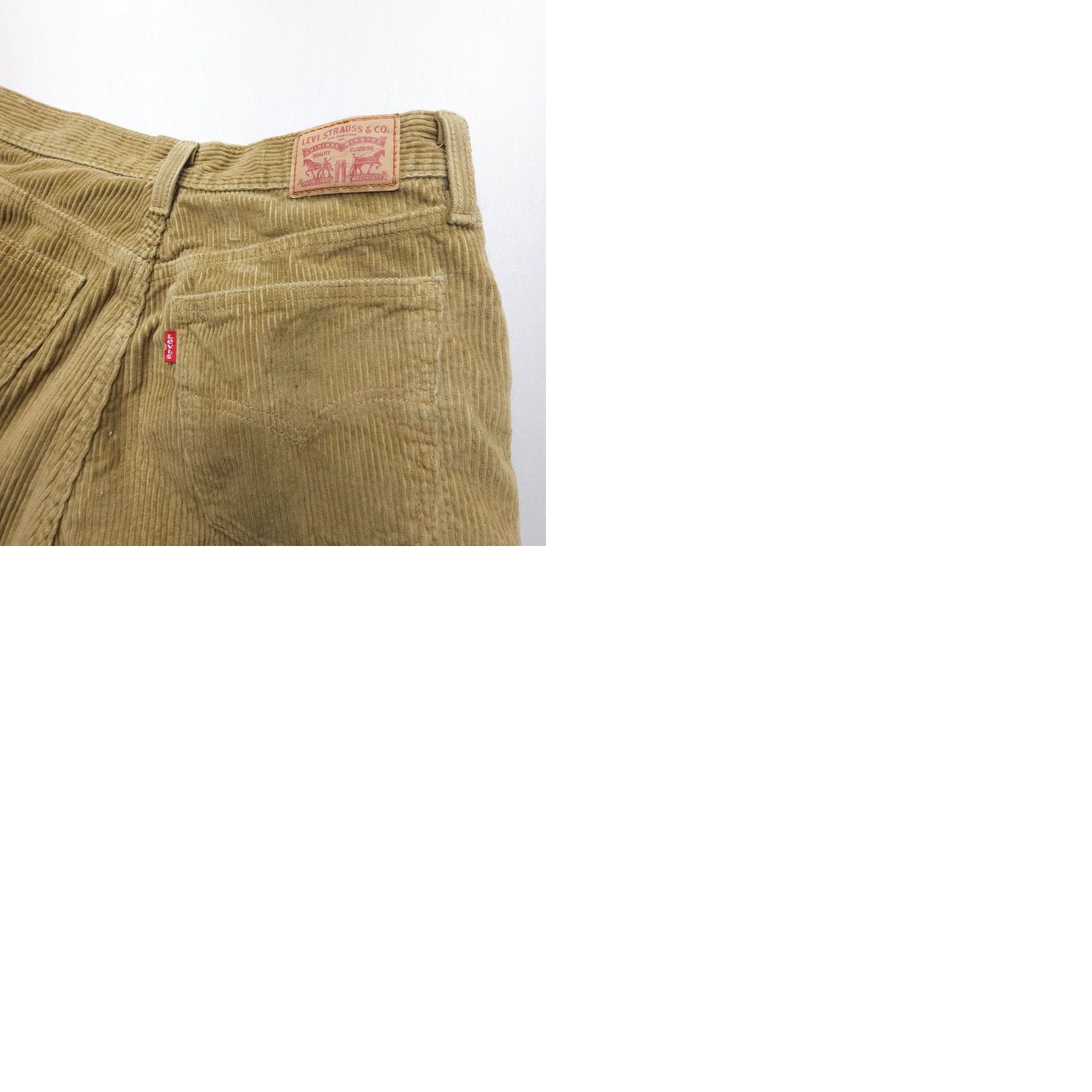 Levi's Levi's Jeans Womens 29 30 Tan Cotton Corduroy Classic Straight Denim Size 29" - 9 Thumbnail