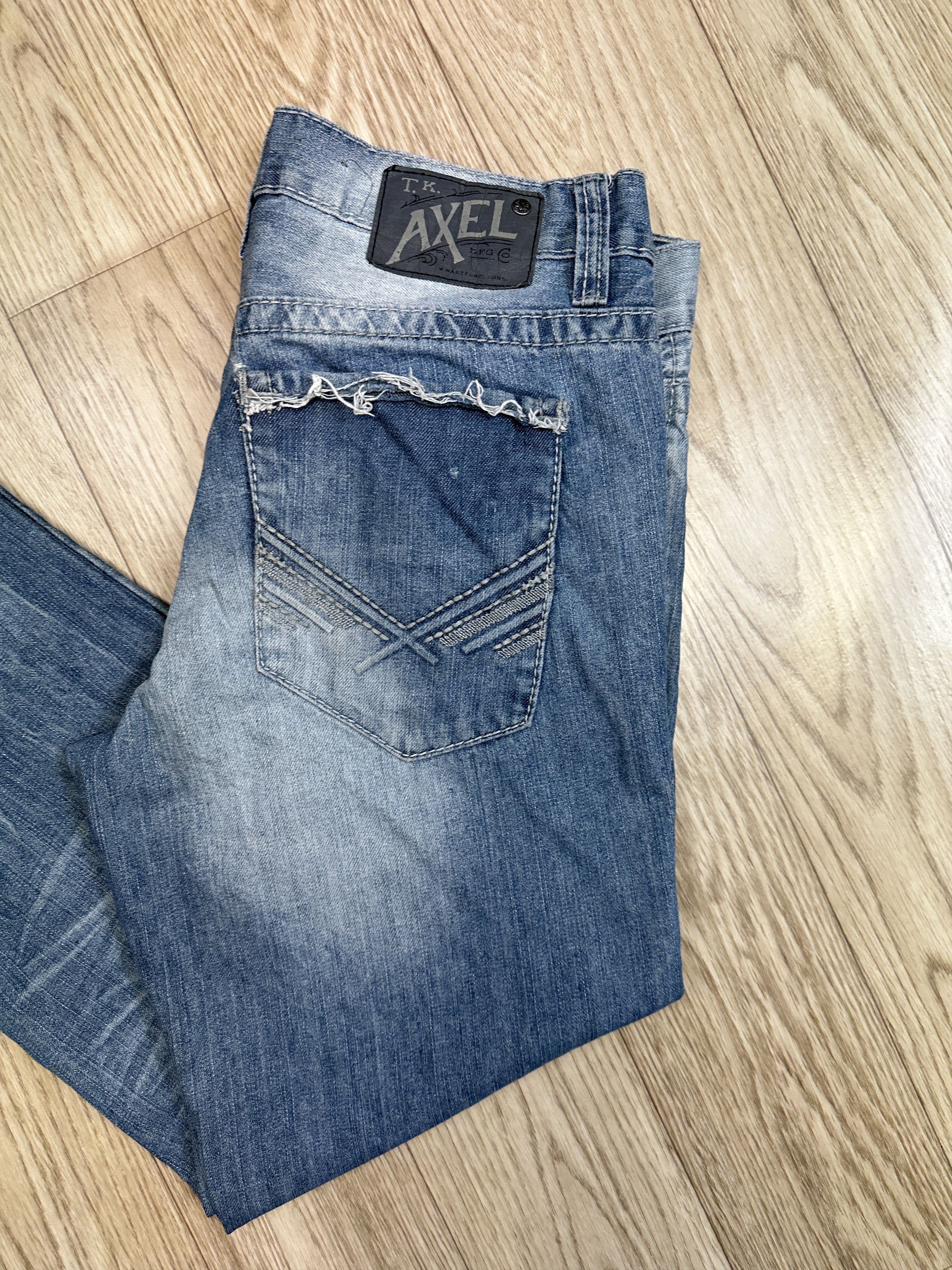 Affliction Y2K Style T.k. Axel Relaxed Straight Baggy Men's Jeans 30x32 Size US 30 / EU 46 - 2 Thumbnail