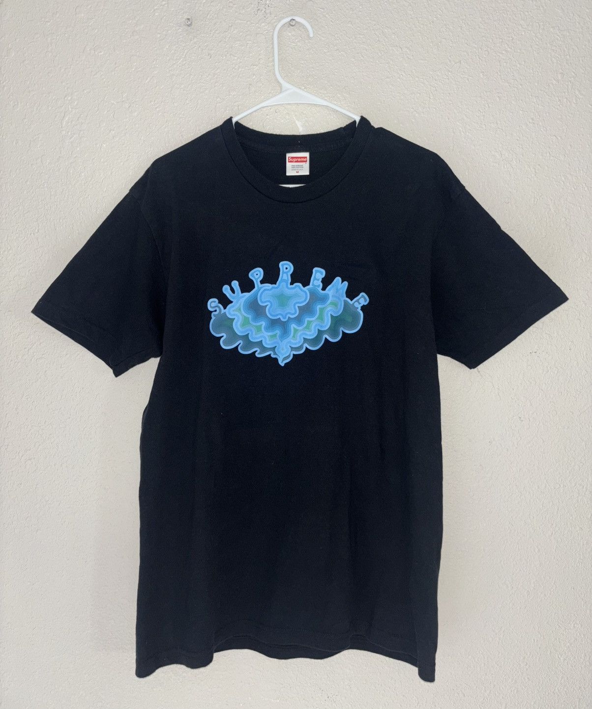 Supreme Supreme Cloud Tee Black – Medium Size US M / EU 48-50 / 2 - 1 Thumbnail