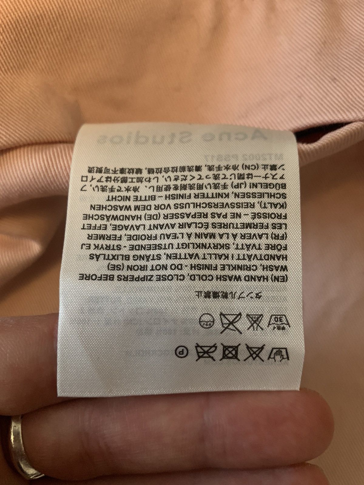 Acne Studios Acne Studios MT2002 Pale Pink Parka Size US M / EU 48-50 / 2 - 7 Thumbnail