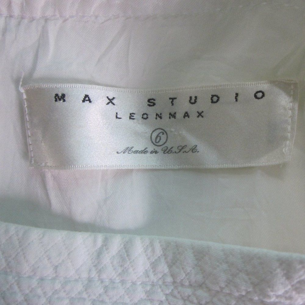 Vintage Max Studio Leon Max White Mini Sheath 6 Size M / US 6-8 / IT 42-44 - 2 Thumbnail